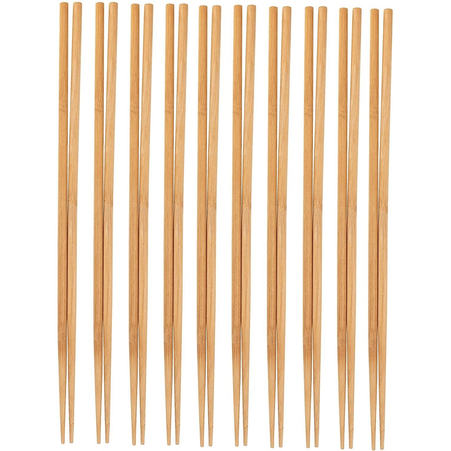 Cooking Chopsticks - 10-Pack Extra Long Cooking Chopsticks, For Cooking, Frying, Hot Pot, Noodles in Chinese and Japanese Style, Natural Bamboo, 16.5 Inches