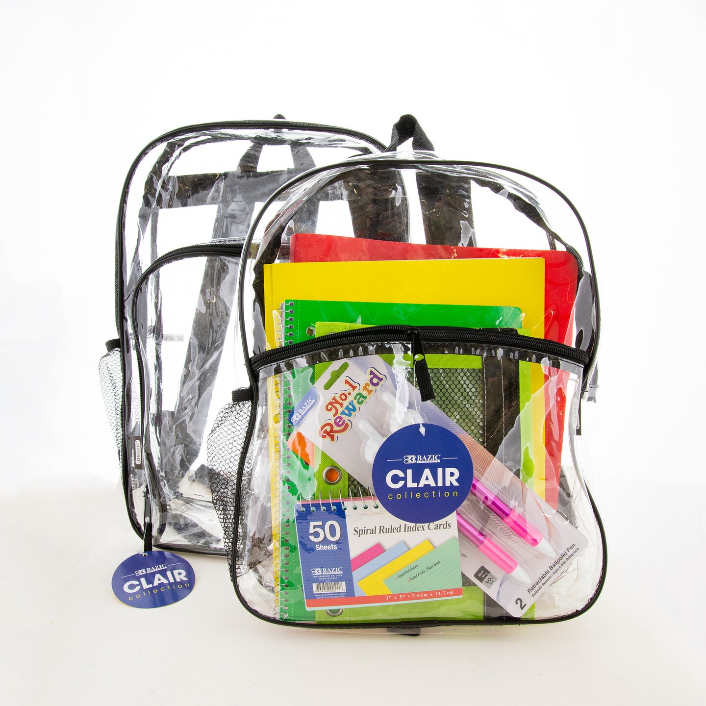 BAZIC Clair Clear Backpack 15&#x22;