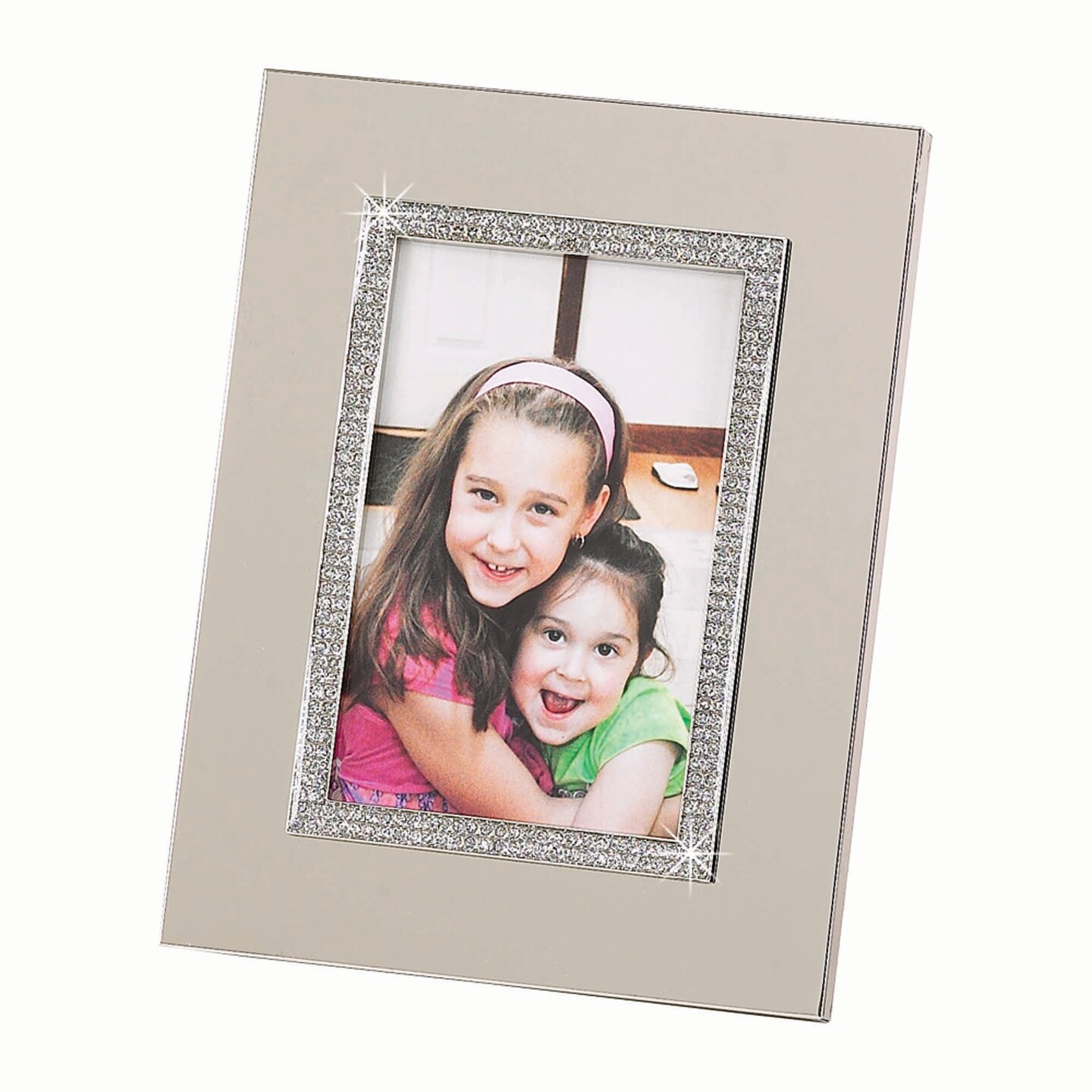 Contemporary Home Living 8.5&#x22; Acrylic Covered Crystals Elegant Traditional Style Picture Frame