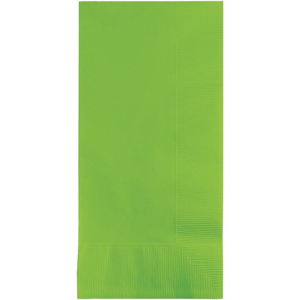 Party Central Club Pack of 600 Fresh Lime Green Disposable Dinner Napkins 8&#x22;