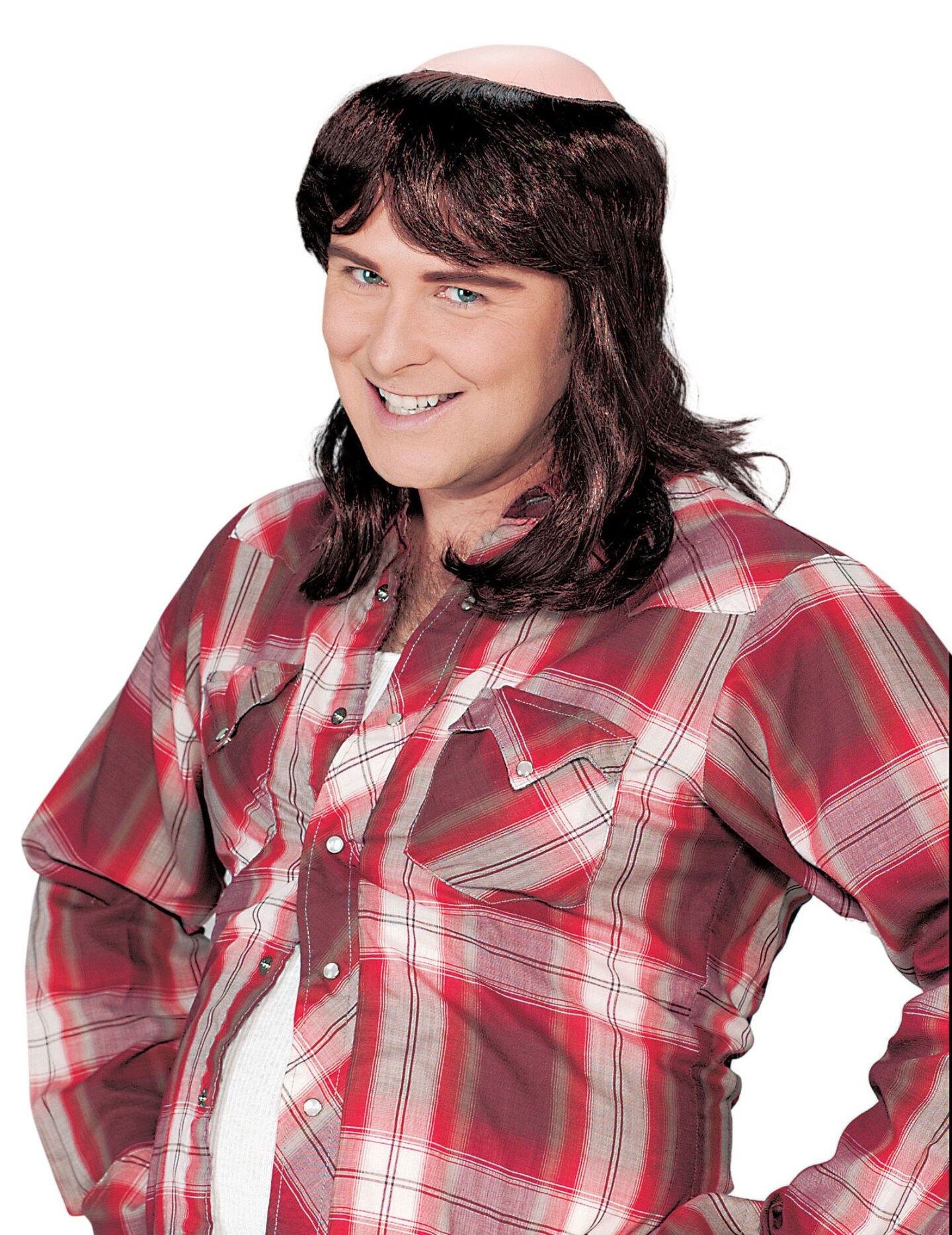 The Costume Center Black Skullet Men Adult Halloween Wig Costume Accessory - One Size
