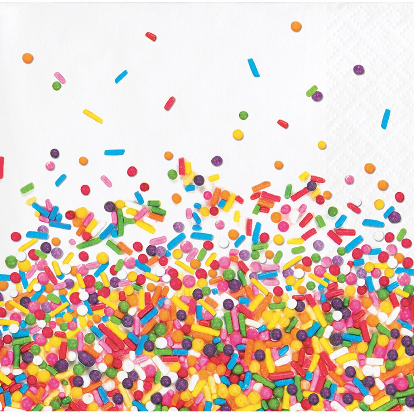 Party Central 3-Ply Sprinkle Fever Disposable Luncheon Napkins - 6.25" - Club Pack of 192