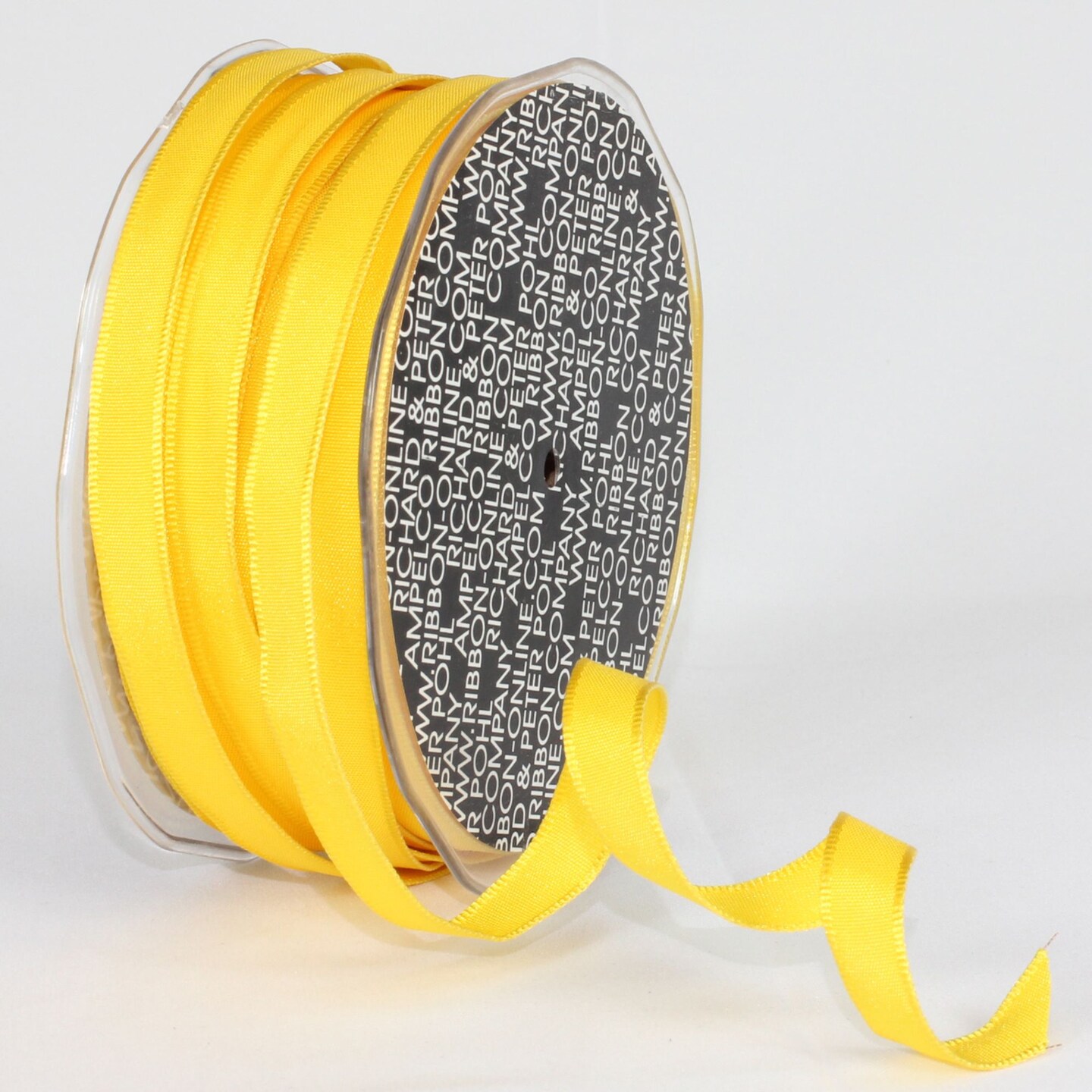 The Ribbon People Bright Yellow Solid Wired Ribbon 0.25" x 108 Yards