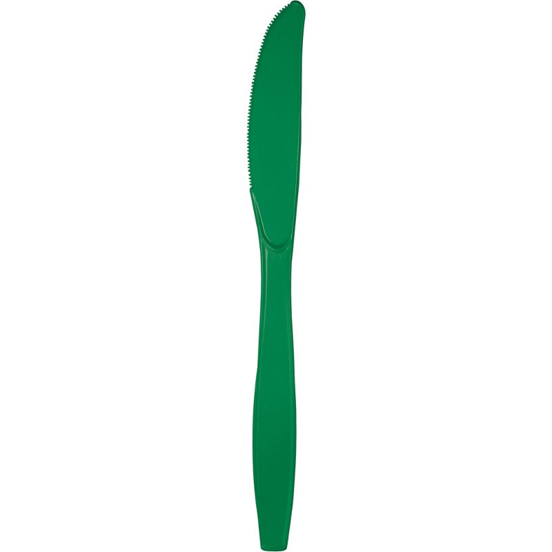 Party Central Reusable Party Knives - 7.5&#x22; - Emarald Green - Club Pack of 288