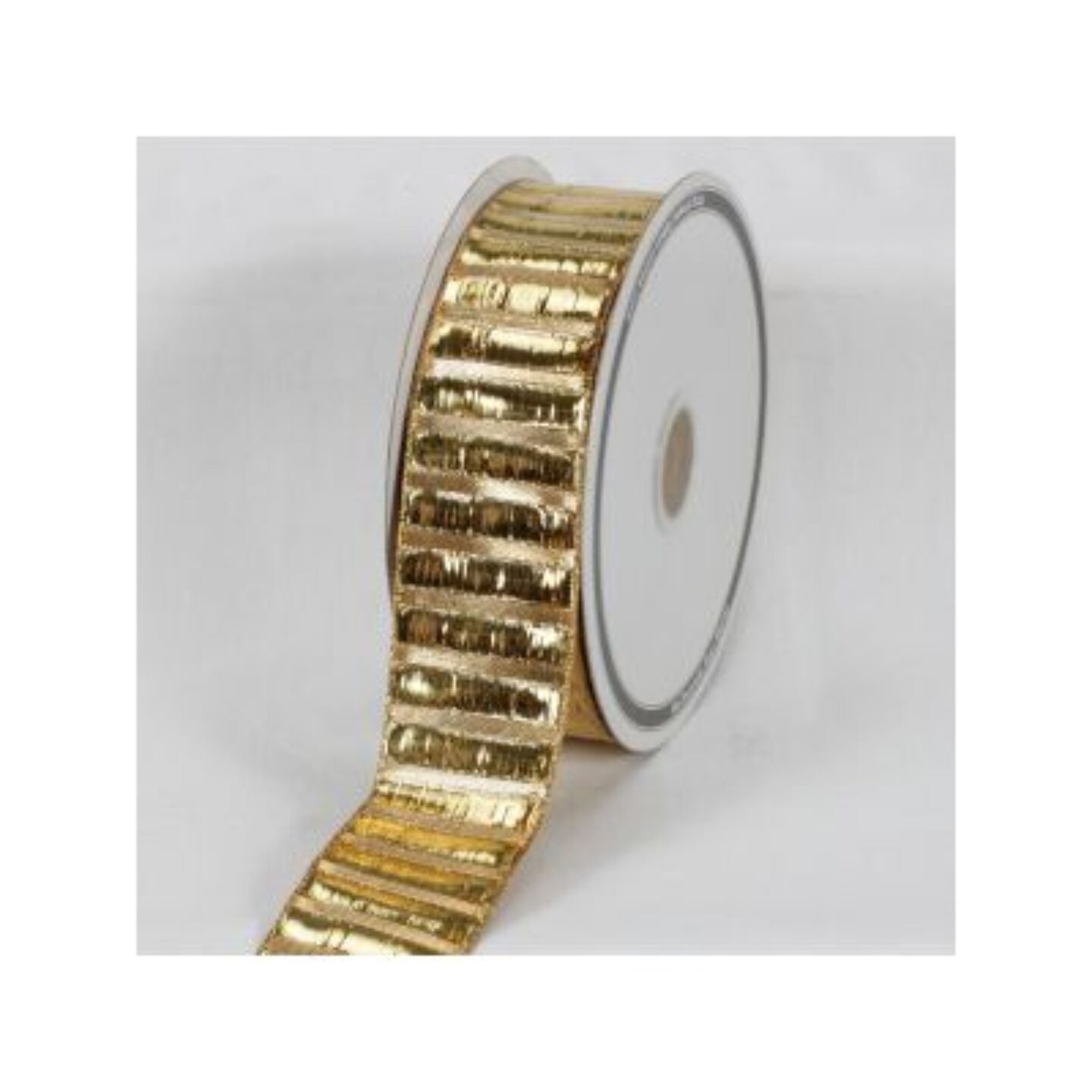 The Ribbon People Gold Metallic Wired Christmas and Holiday Ribbon 1.5mm x 27 yards
