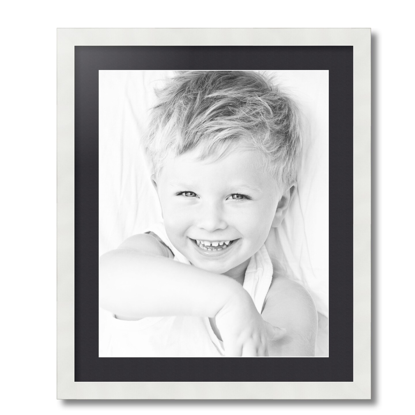 ArtToFrames 20x24" Matted Picture Frame with 16x20" Single Mat Photo Opening Framed in 1.25" White and 2" Mat (FWM-3966-20x24)