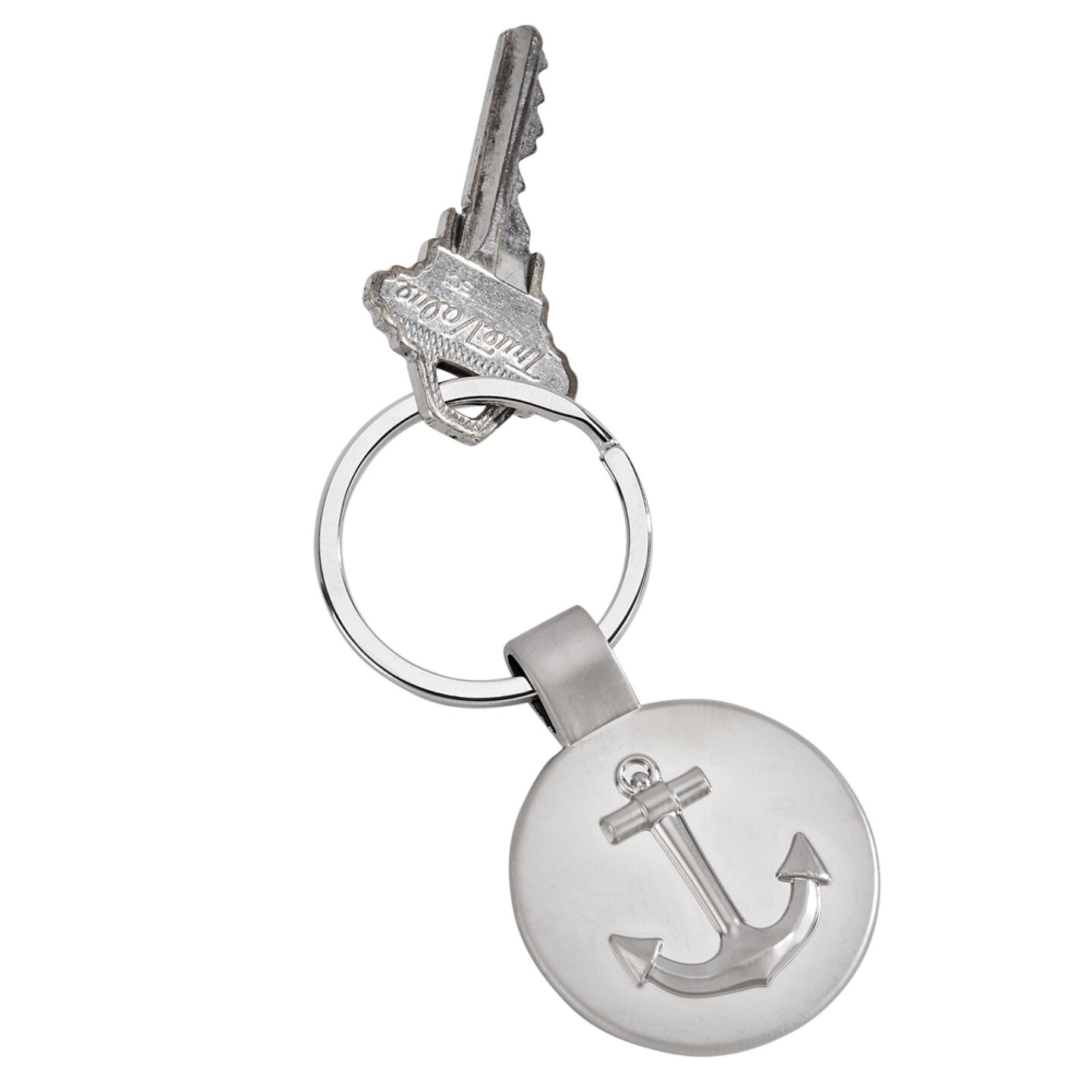 Contemporary Home Living 3" Anchor Design Stainless Steel Key Chain