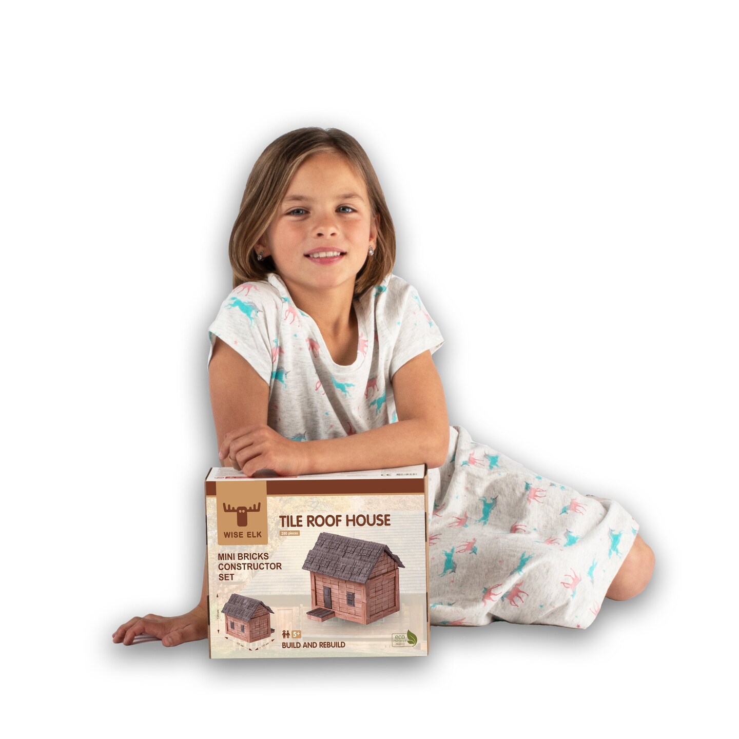 Mini Bricks Construction Set - Tile Roof House New