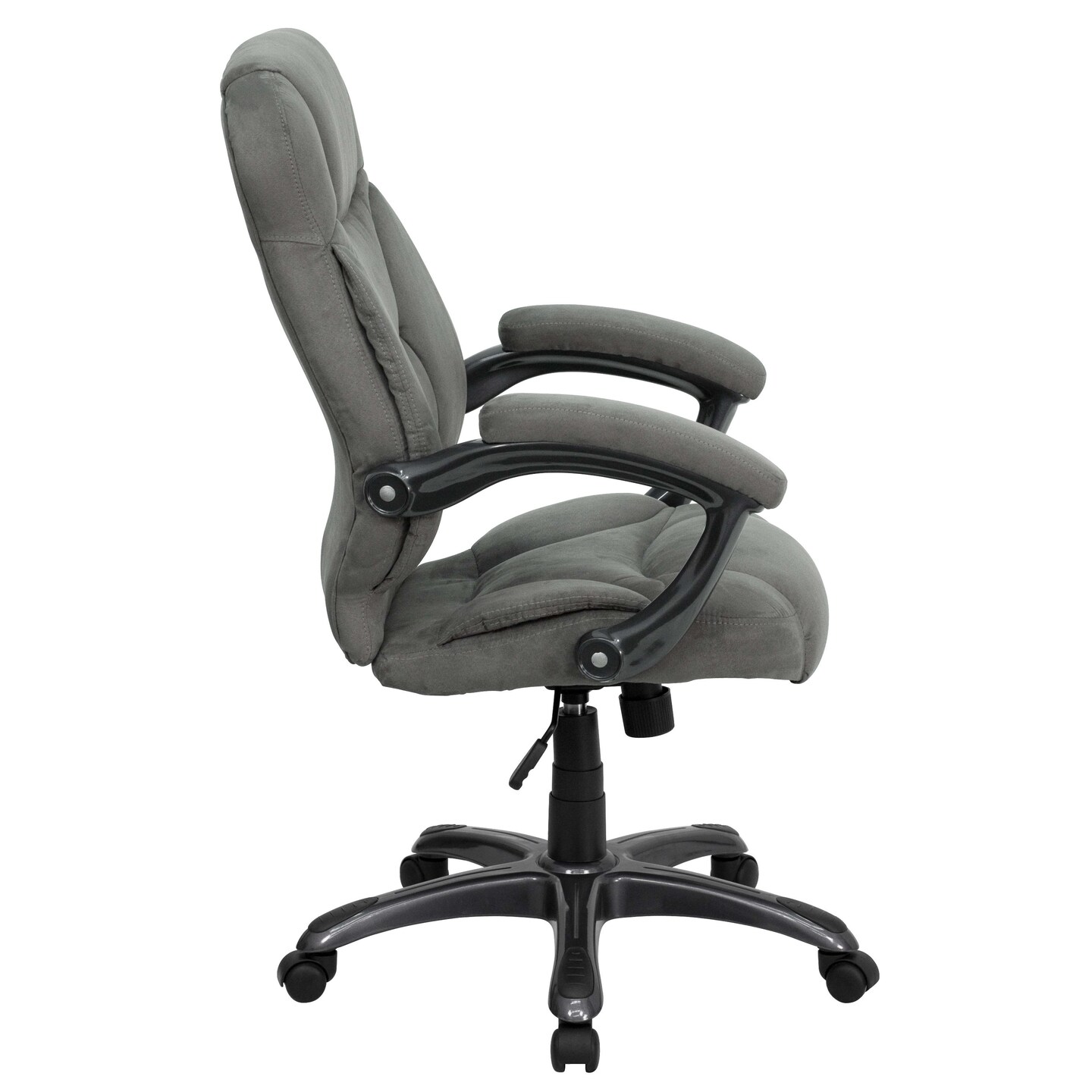 Emma and Oliver High Back Executive Ergonomic Office Chair with Silver Nylon Base and Arms