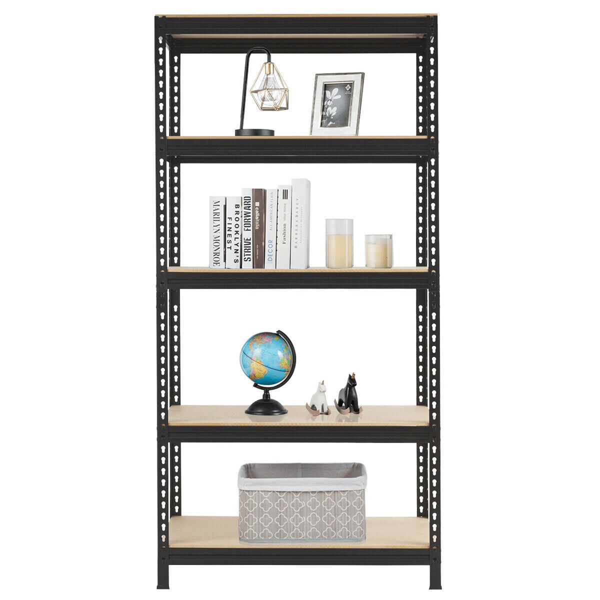 5-Tier Steel Shelving Unit Storage Shelves Heavy Duty Storage Rack