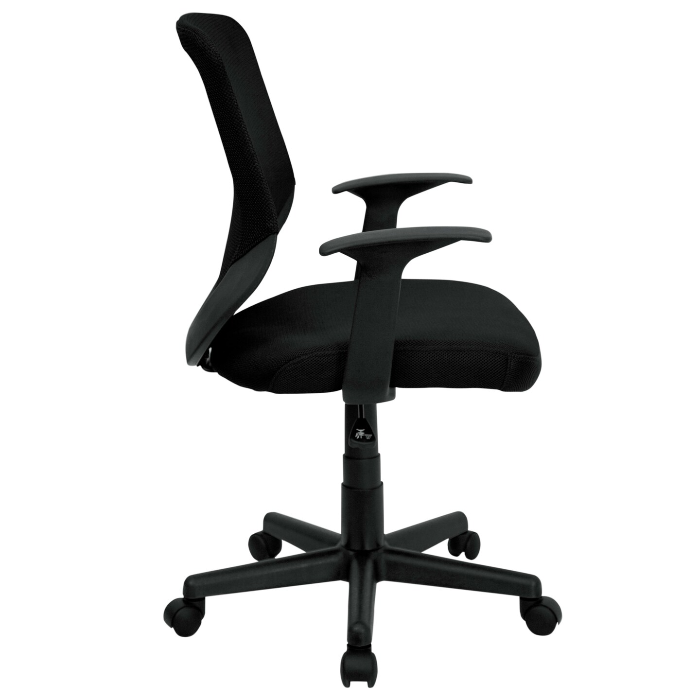 Emma and Oliver Mid-Back Mesh Tapered Back Swivel Task Office Chair with T-Arms