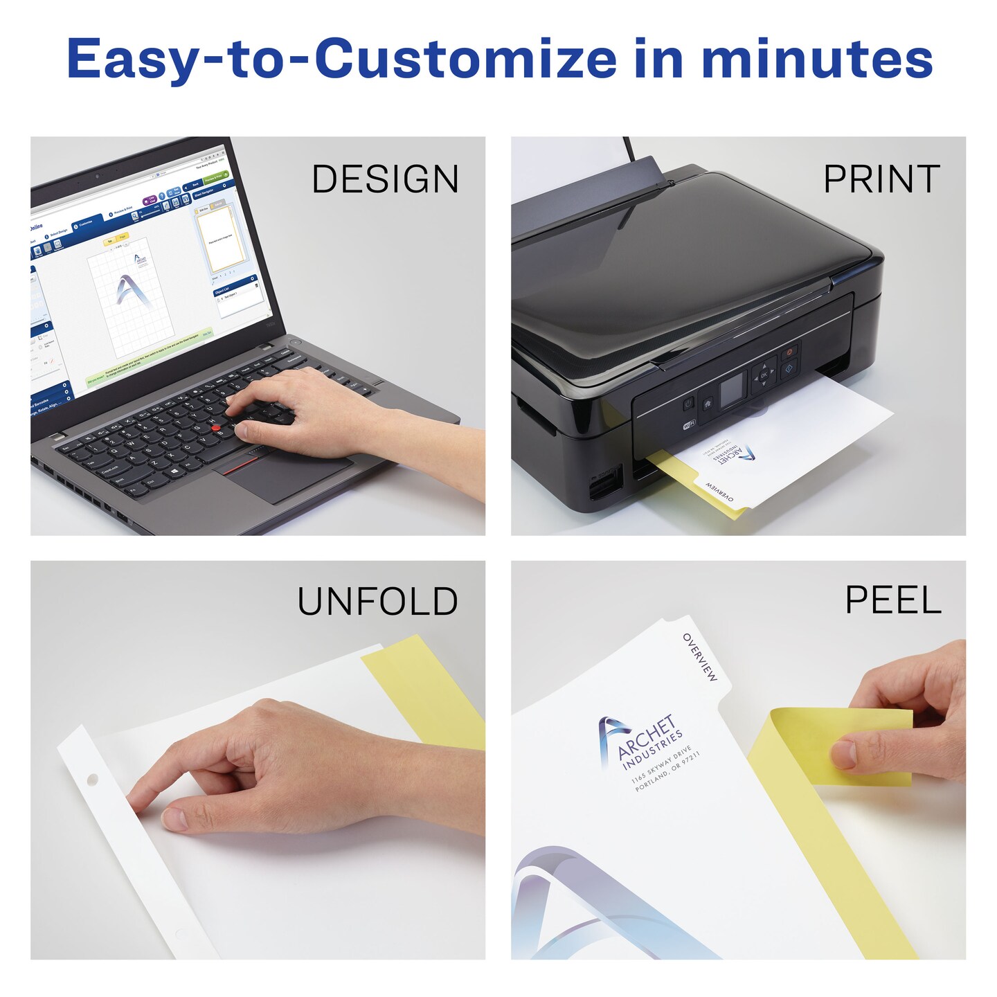 Avery Customizable Print-On Dividers, 5 Tabs, 25 Sets (11517)