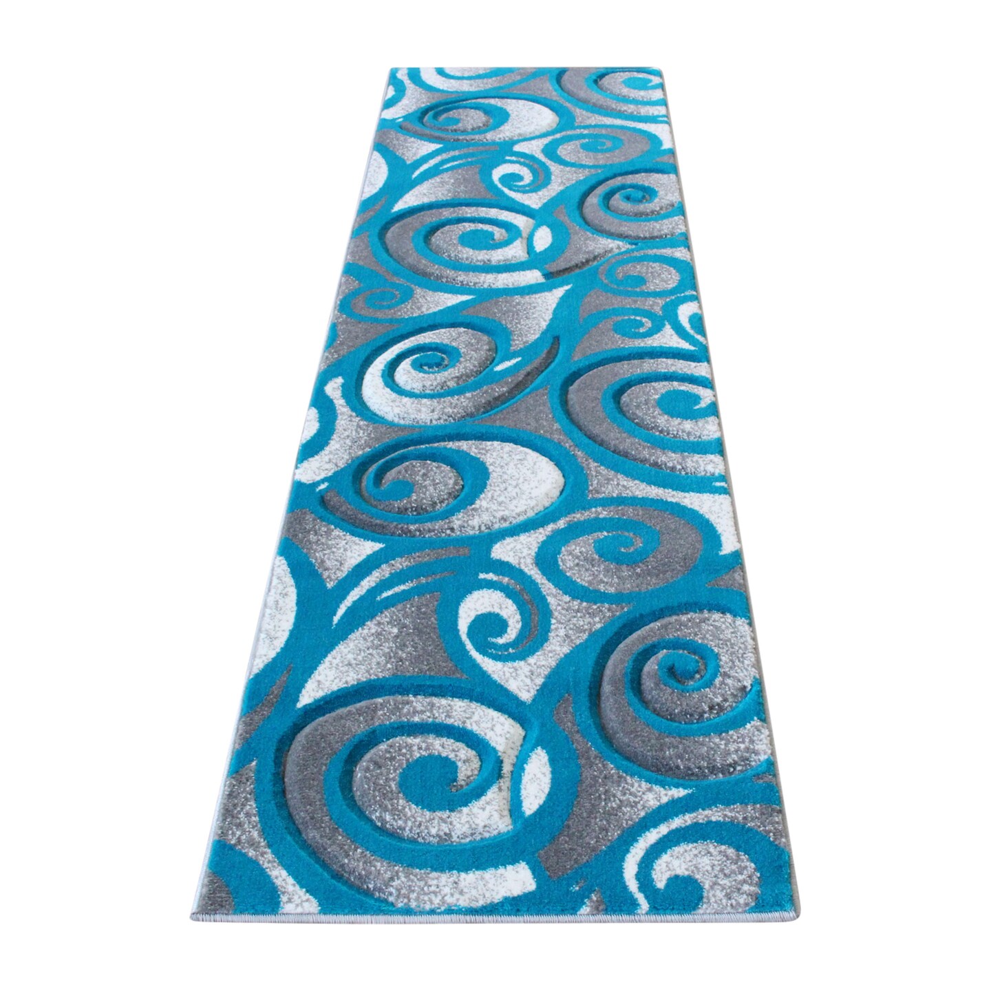 Masada Rugs DaVincii Collection Modern Woven Area Rug, Hand Carved Sculpting -Design D241