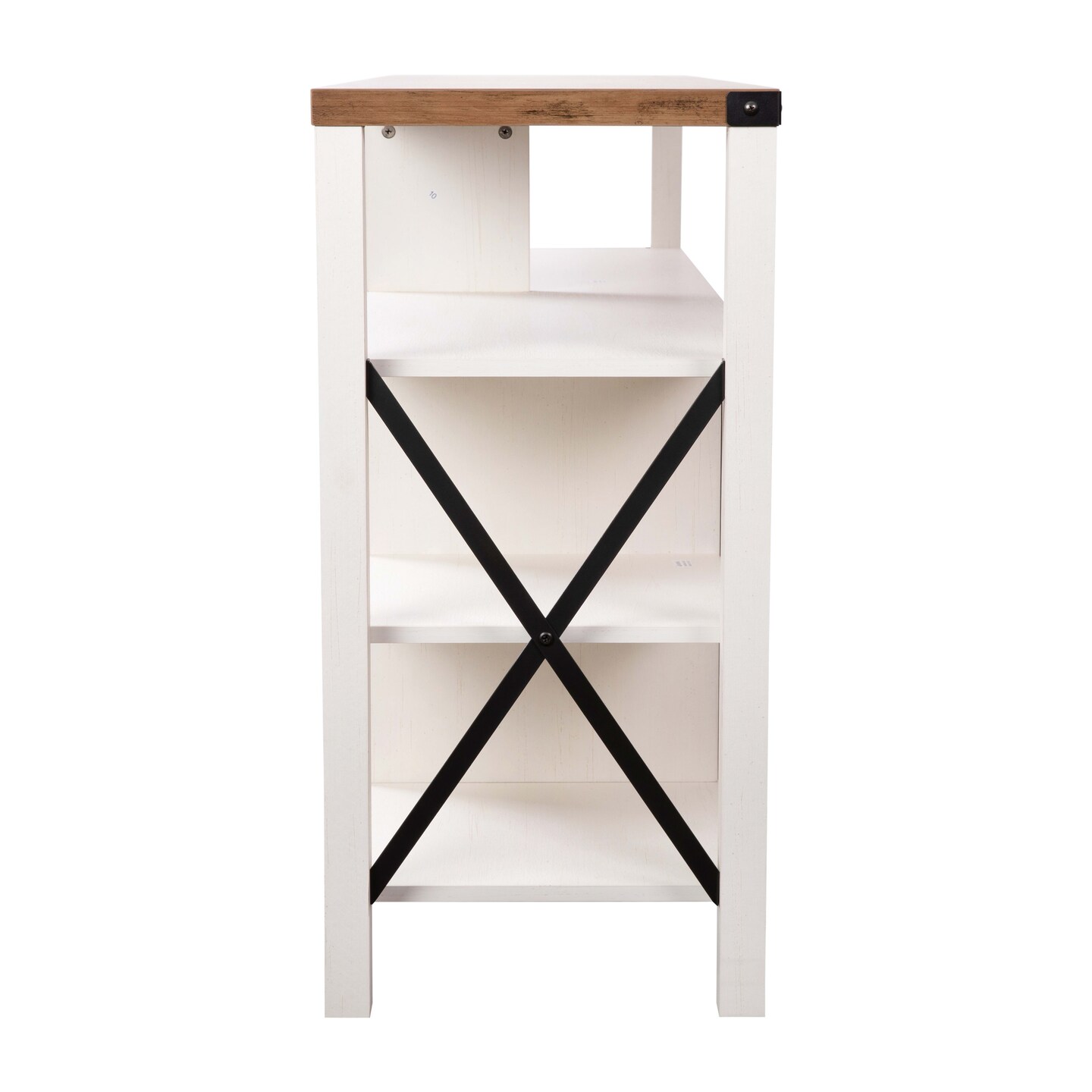 Merrick Lane Green River Media Console with Open and Closed Storage