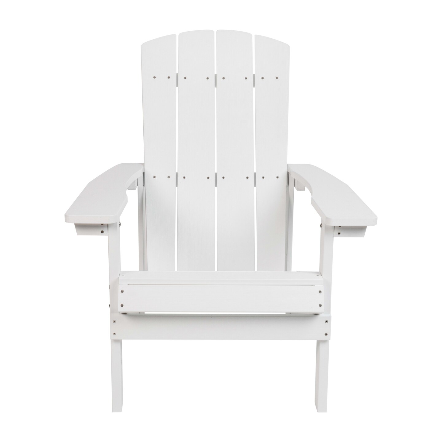 Merrick Lane Set of 2 Riviera Adirondack Patio Chairs With Vertical Lattice Back And Weather Resistant Frame