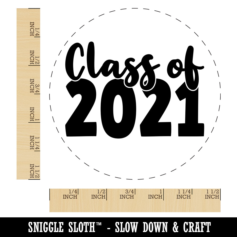 Class of 2021 Graduation Self-Inking Rubber Stamp for Stamping Crafting Planners