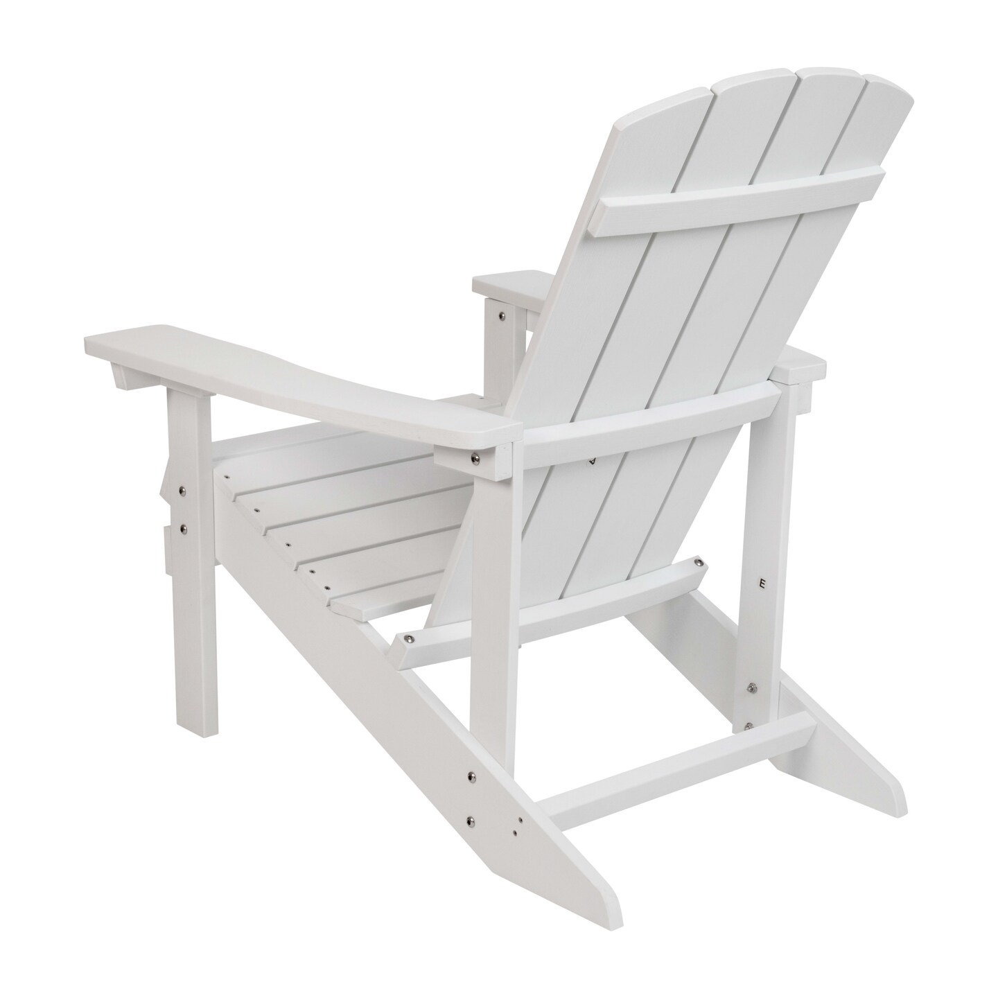 Merrick Lane Riviera All-Weather Poly Resin Wood Adirondack Chair
