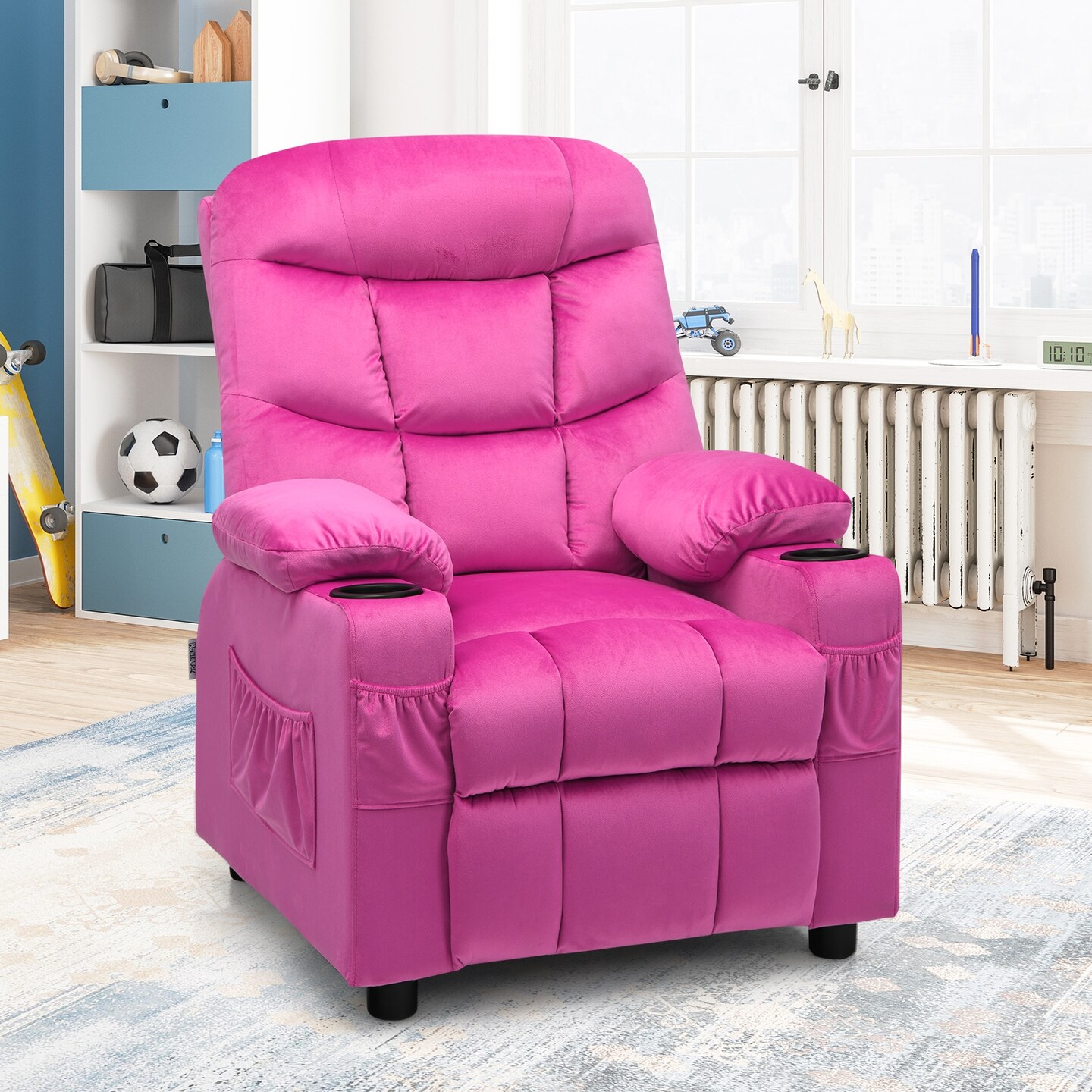 Hot pink recliner discount chair