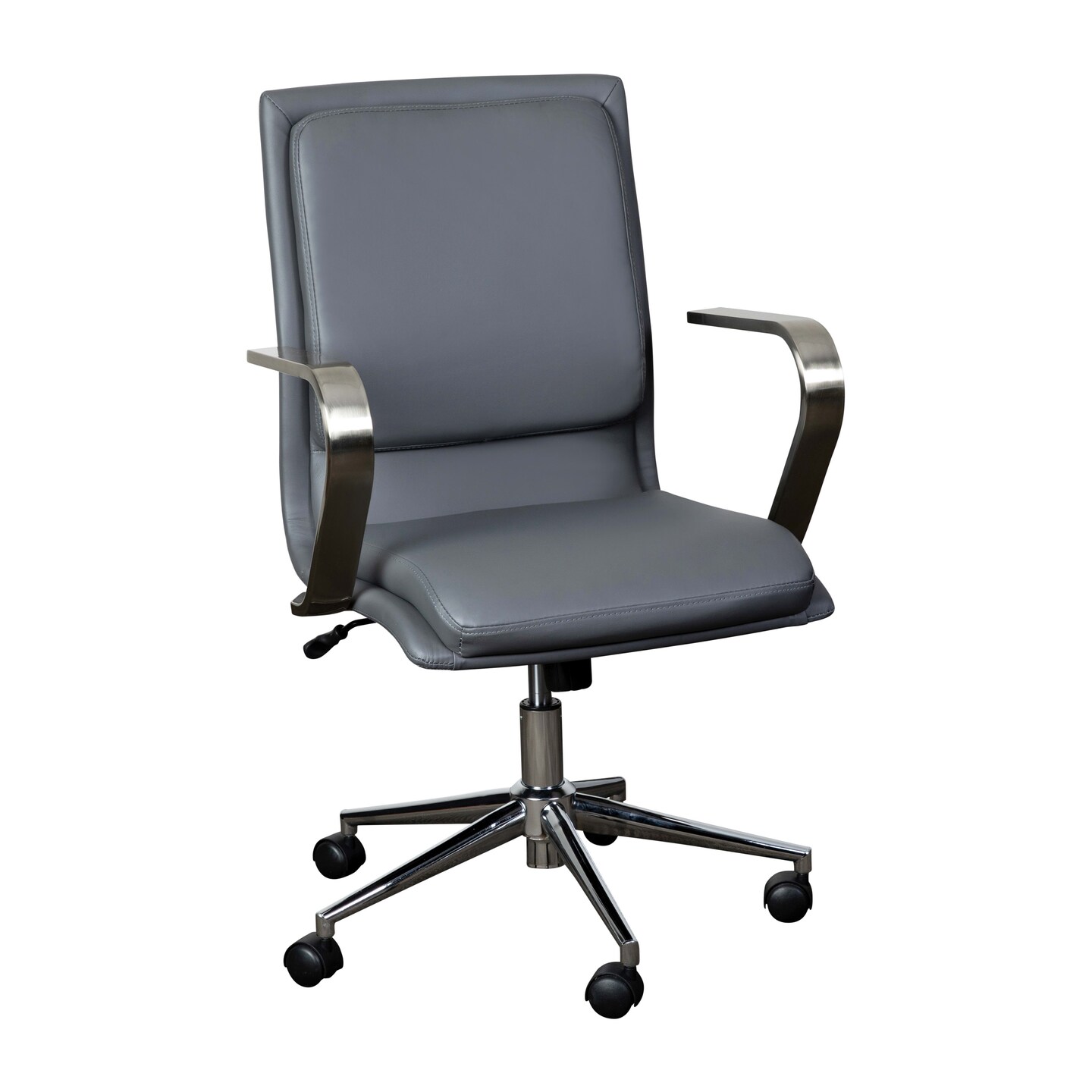 Merrick Lane Artemis Mid-Back Home Office Chair with Armrests, Height Adjustable Swivel Seat and Five Star Base