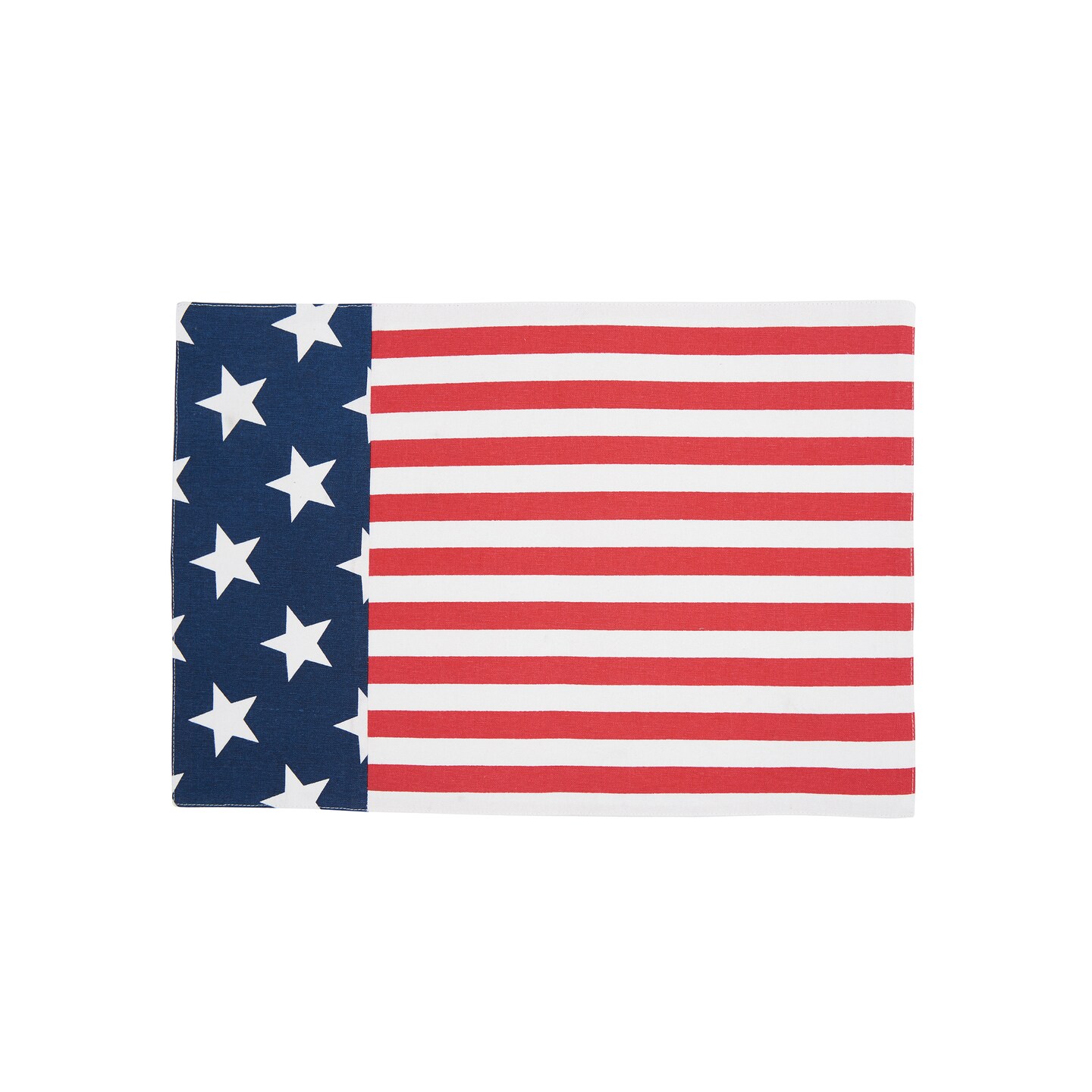 American Flag Stars & Stripes 100% Cotton Set of 6 Placemats 13" x 19"