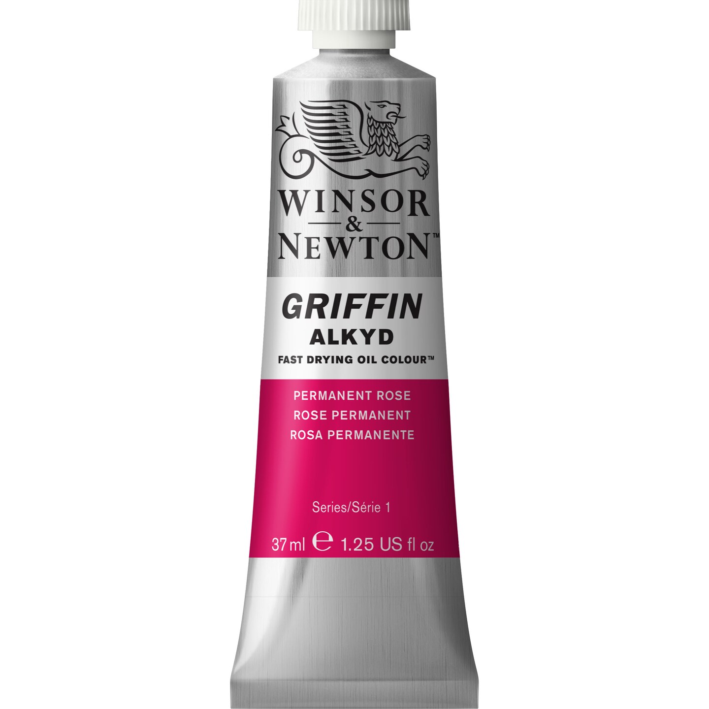 Winsor &#x26; Newton Griffin Alkyd Fast-Drying Oil Paint, 37Ml, Permanent Rose