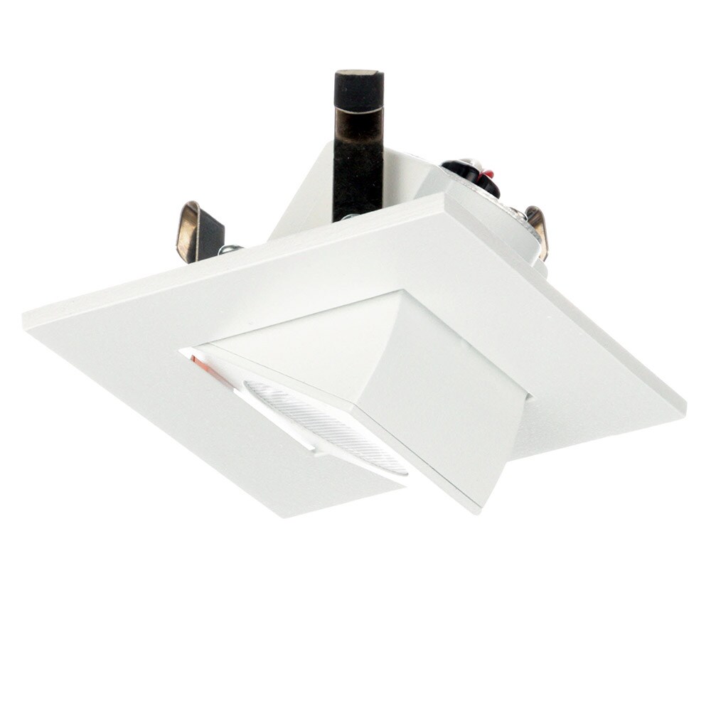 NICOR 2 in. Square Eyeball LED Downlight 3000K Soft White 696Lm with White Trim