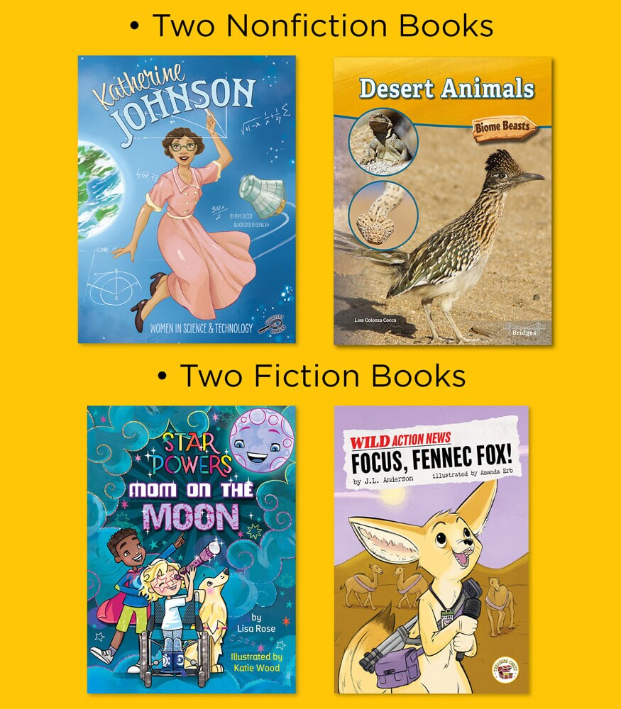 Summer Bridge Activities 2-3 Bundle, Ages 7-8, Summer Learning 3rd Grade Workbook All Subjects, Subtraction Math Flash Cards, Nonfiction and Fiction Children&#x27;s Books About Space, Drawstring Bag