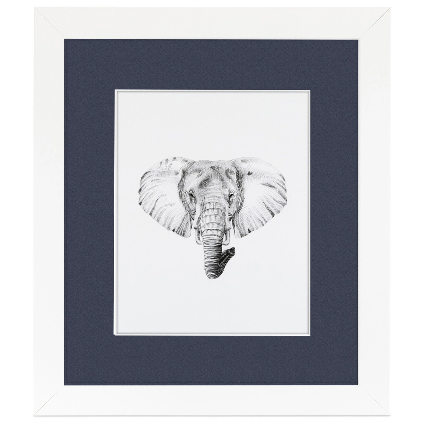 ArtToFrames 22x30" Matted Picture Frame with 18x26" Single Mat Photo Opening Framed in 1.25" White and 2" Mat (FWM-3966-22x30)