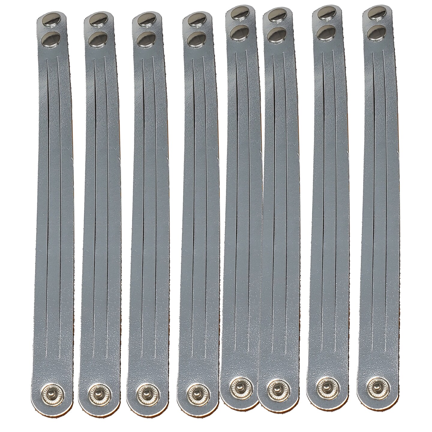 8 Pack Mystery Braid Leather Bracelet, Metallic Leather DIY Tricky Braid Bracelets