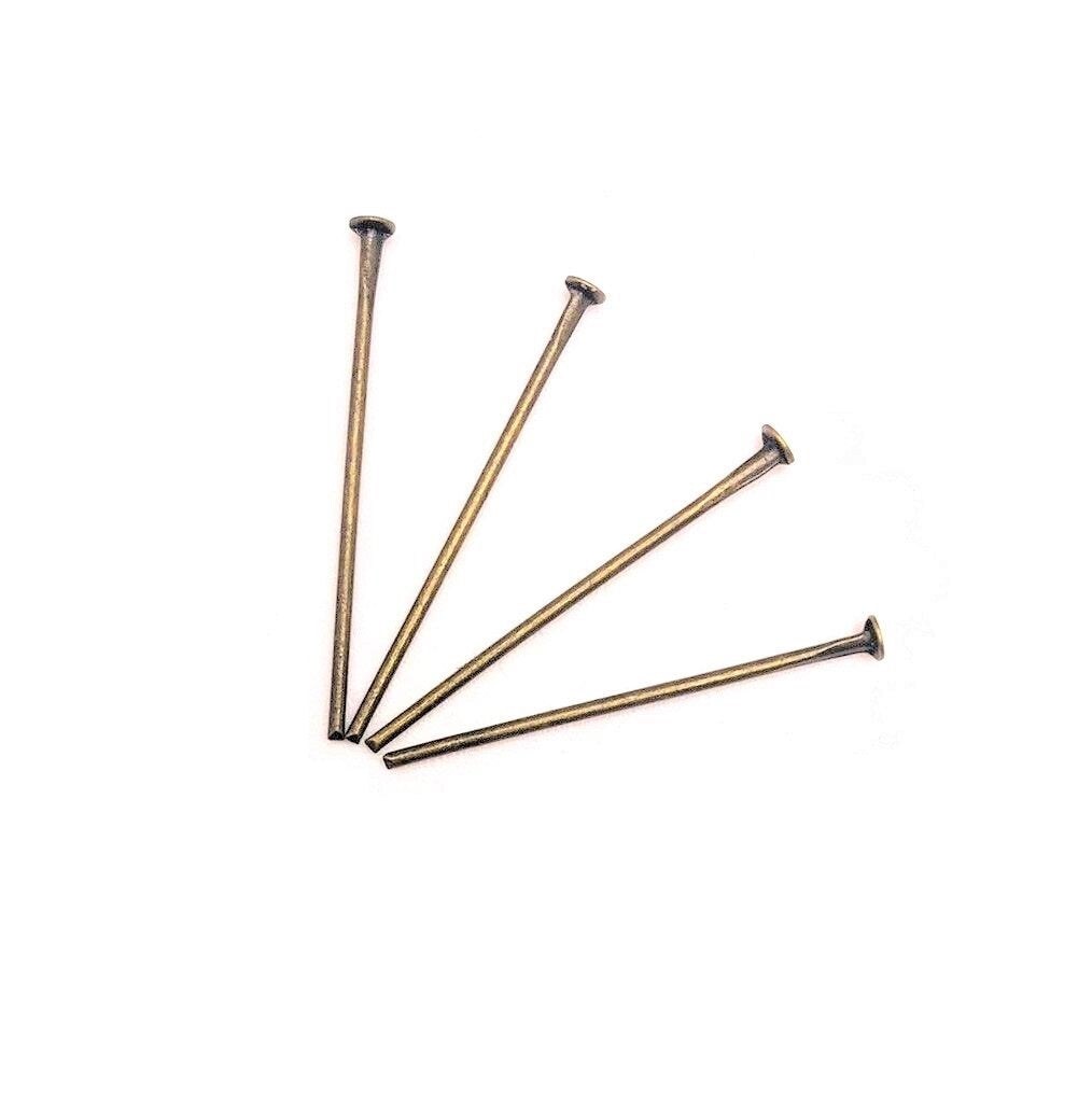 500 Pieces Flat Head Pins for Jewelry Making 2 Inch Straight Head