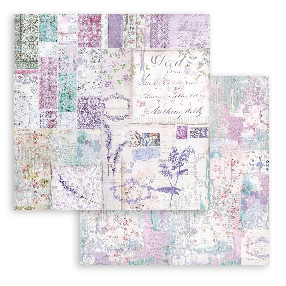 Stamperia Double-Sided Paper Pad 12"X12" 10/Pkg-Provence, 10 Designs/1 Each