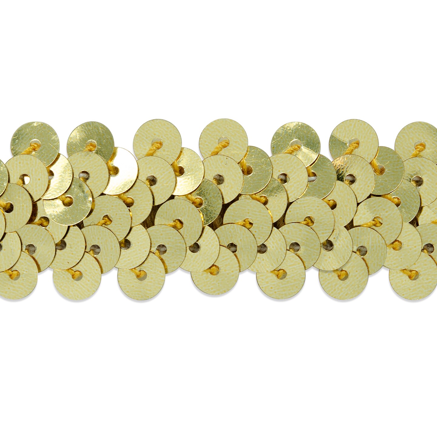 5 yards of 2 Row 7/8&#x22; Metallic Stretch Sequin Trim | 5 yard cut