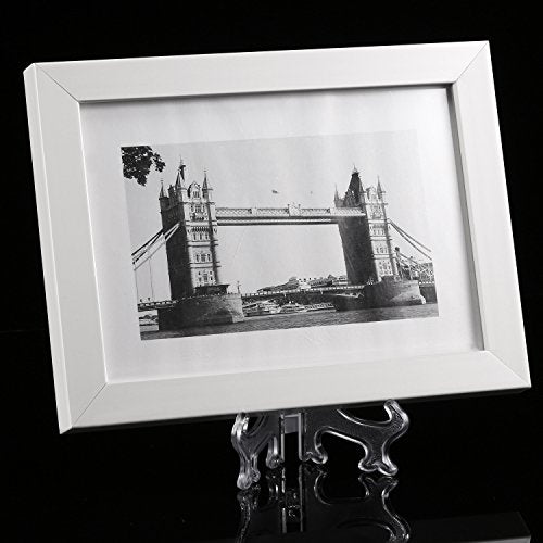 24 Pieces Plastic Easel Plate Display Stands Holders Picture Easel at Weddings, Home Decoration (Clear, 4 Inch)