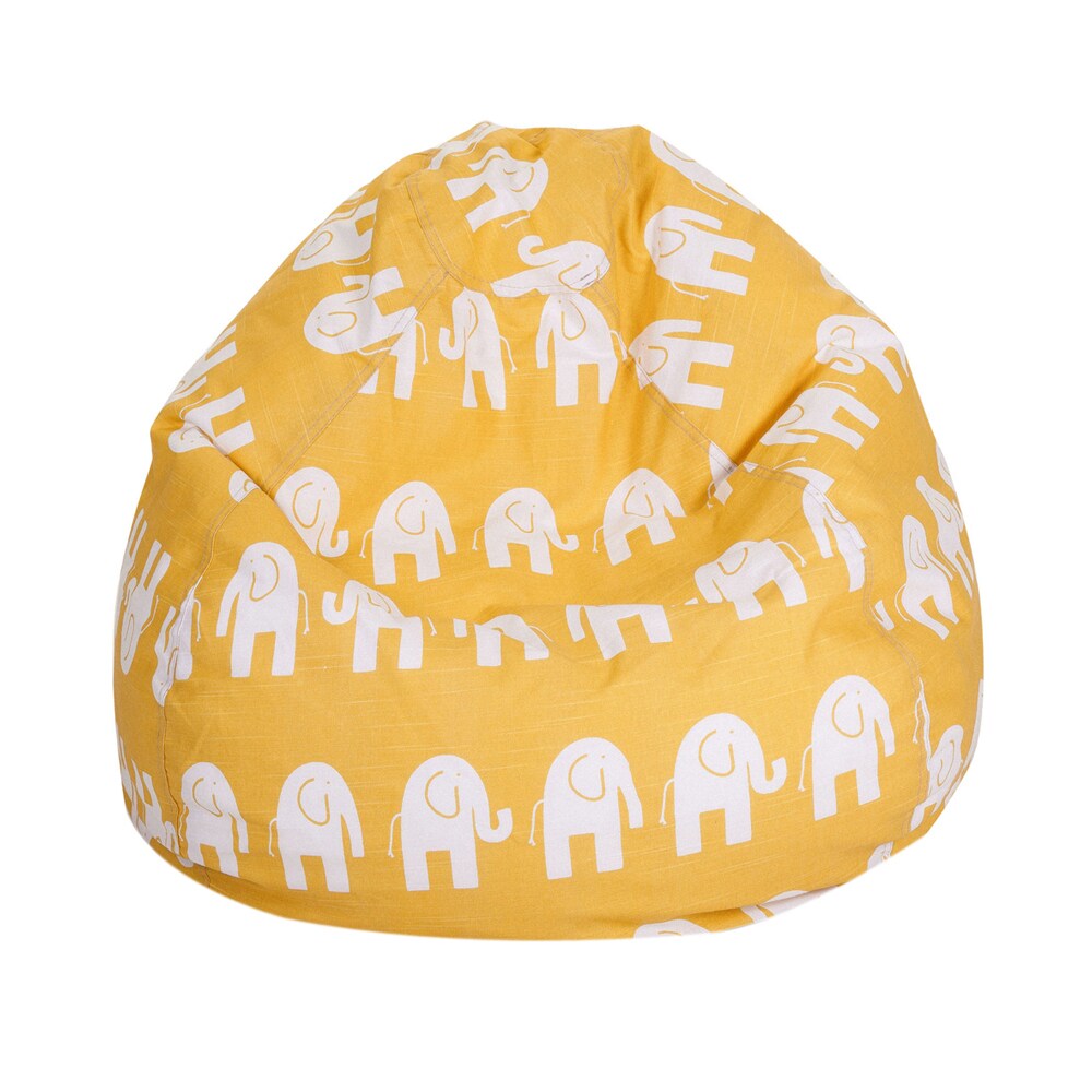 Majestic Home Goods Decorative Yellow Ellie Small Classic Bean Bag