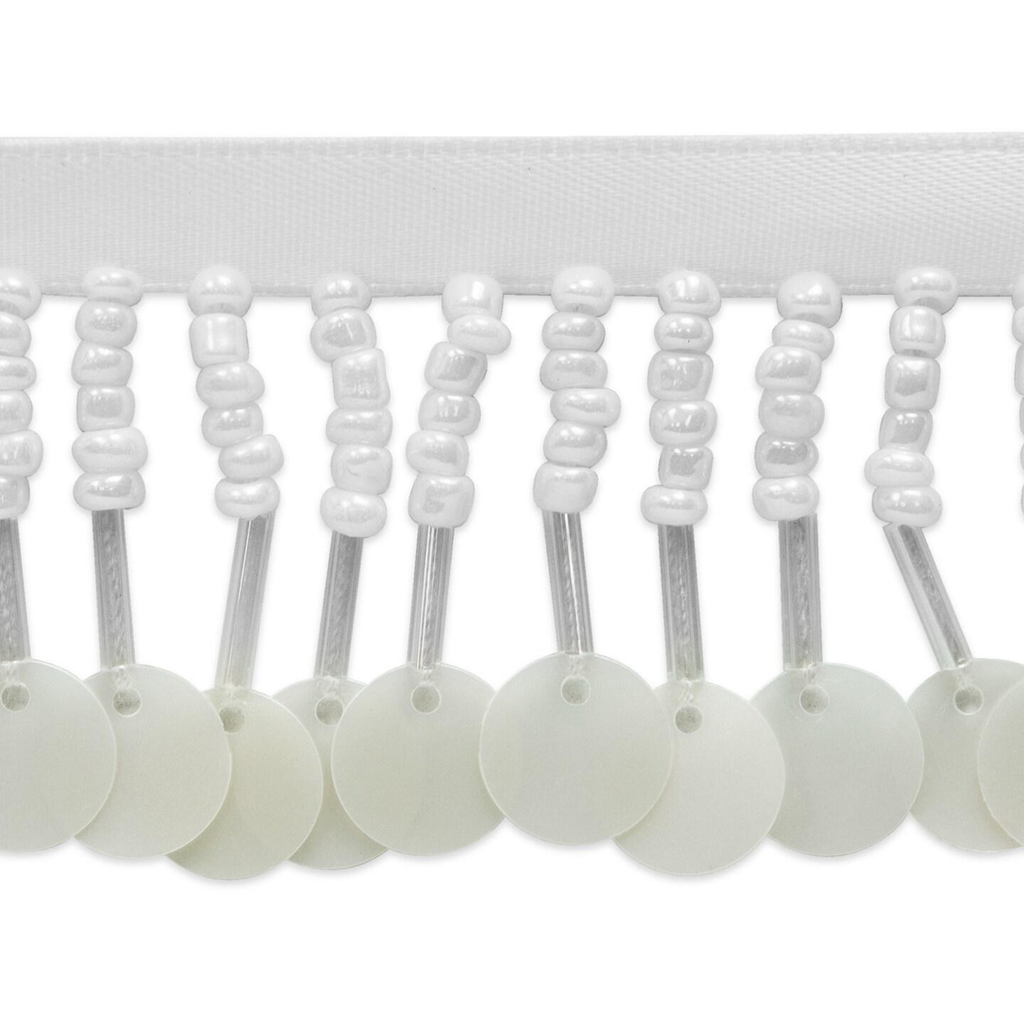 Lorraine 1-1/2&#x22; Beaded and Sequined Fringe Trim