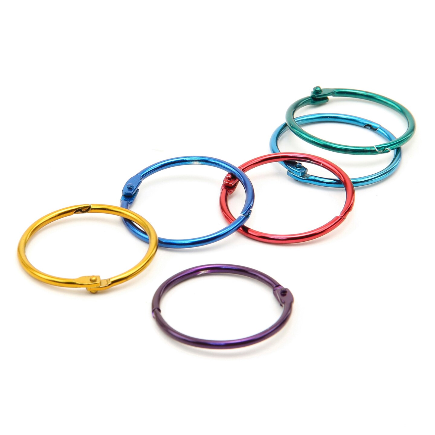 Metallic Book Ring, 2&#x22; Diameter, Pack of 50