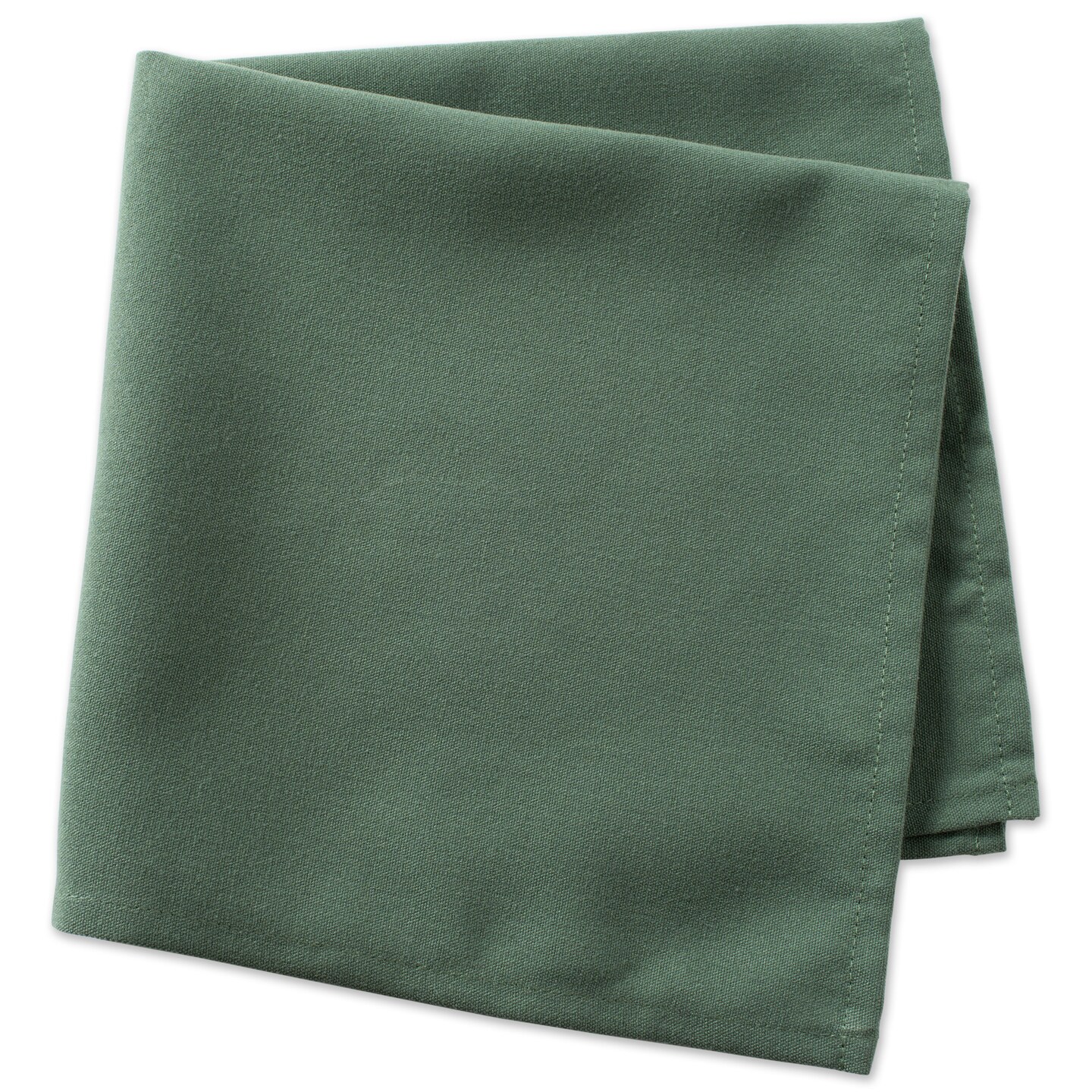 CC Home Furnishings Set of 6 Dark Green Square Cloth Napkins 20&#x22;