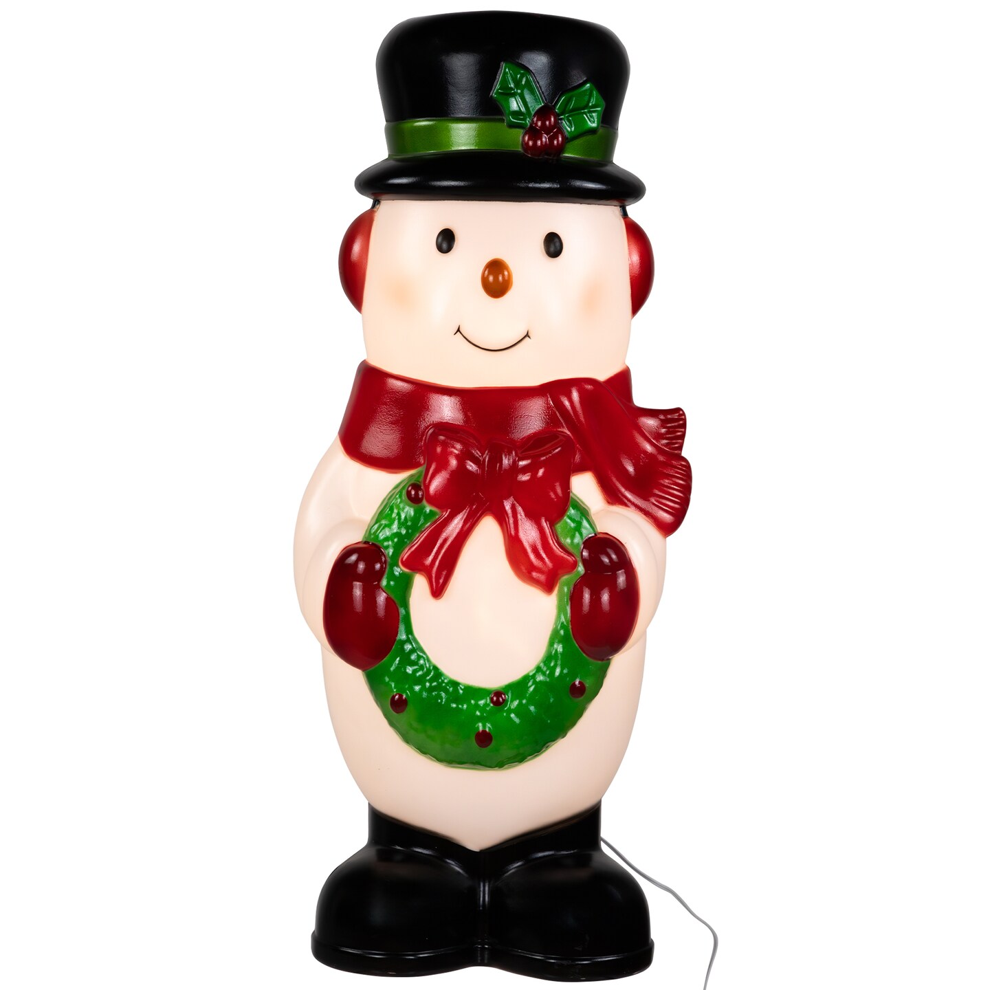 Northlight 36&#x22; Lighted Blow Mold Snowman Outdoor Christmas Decoration