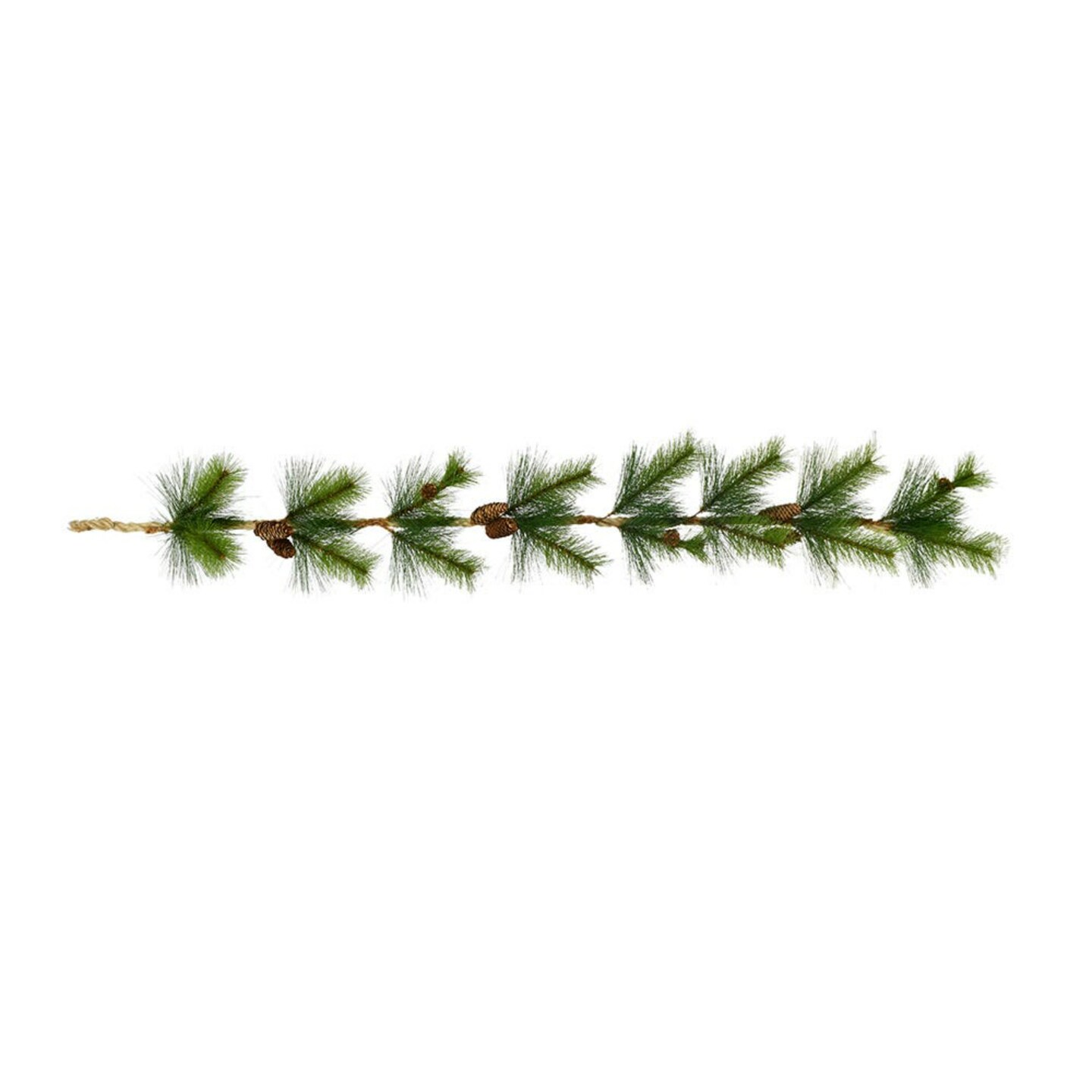 KSA Needle Pine rope Artificial Christmas Garland - 4ft - Unlit