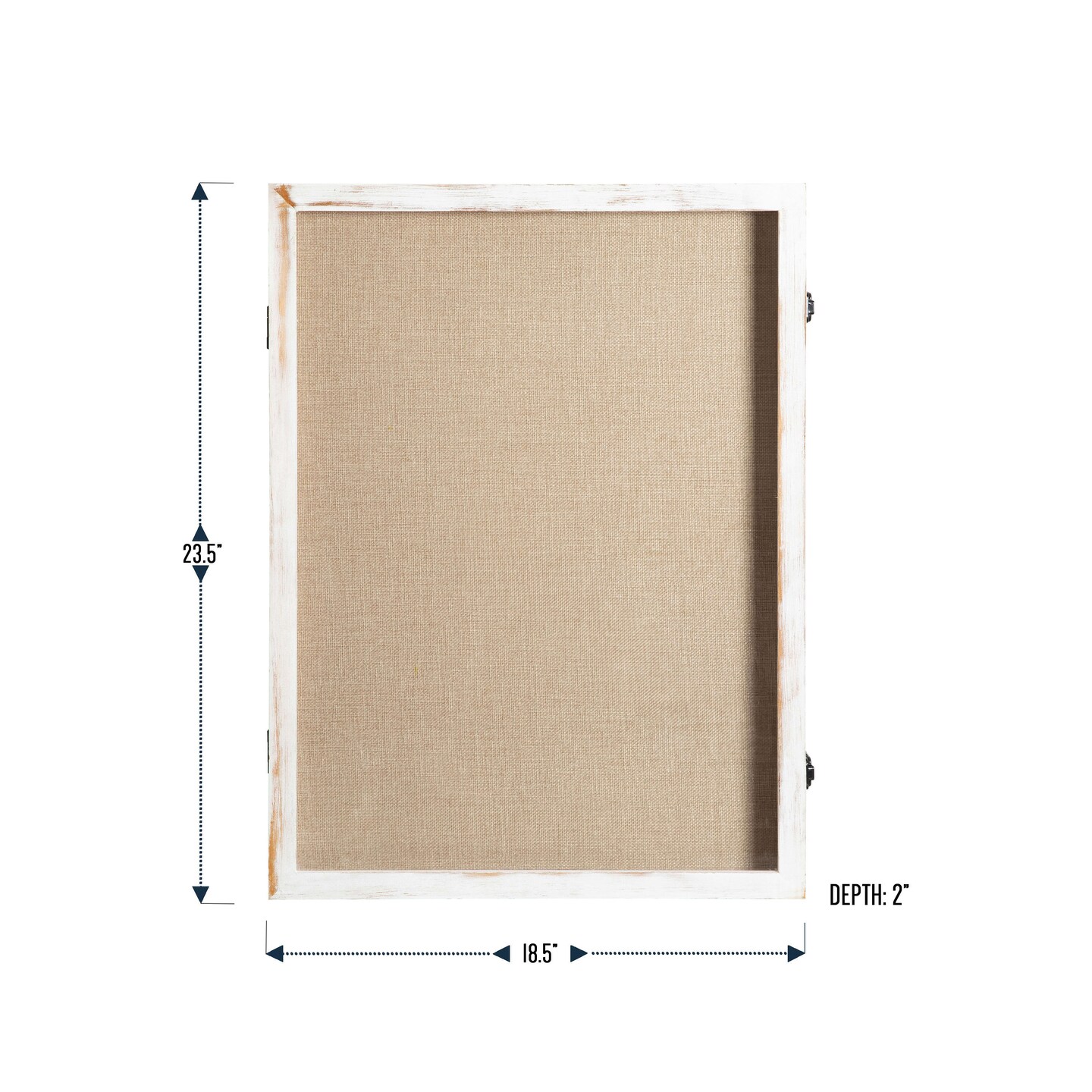 HBCY Creations Wood Shadow Box Display Case - Solid Wood with Acrylic Window - Security Latch - For Mementos and Keepsakes