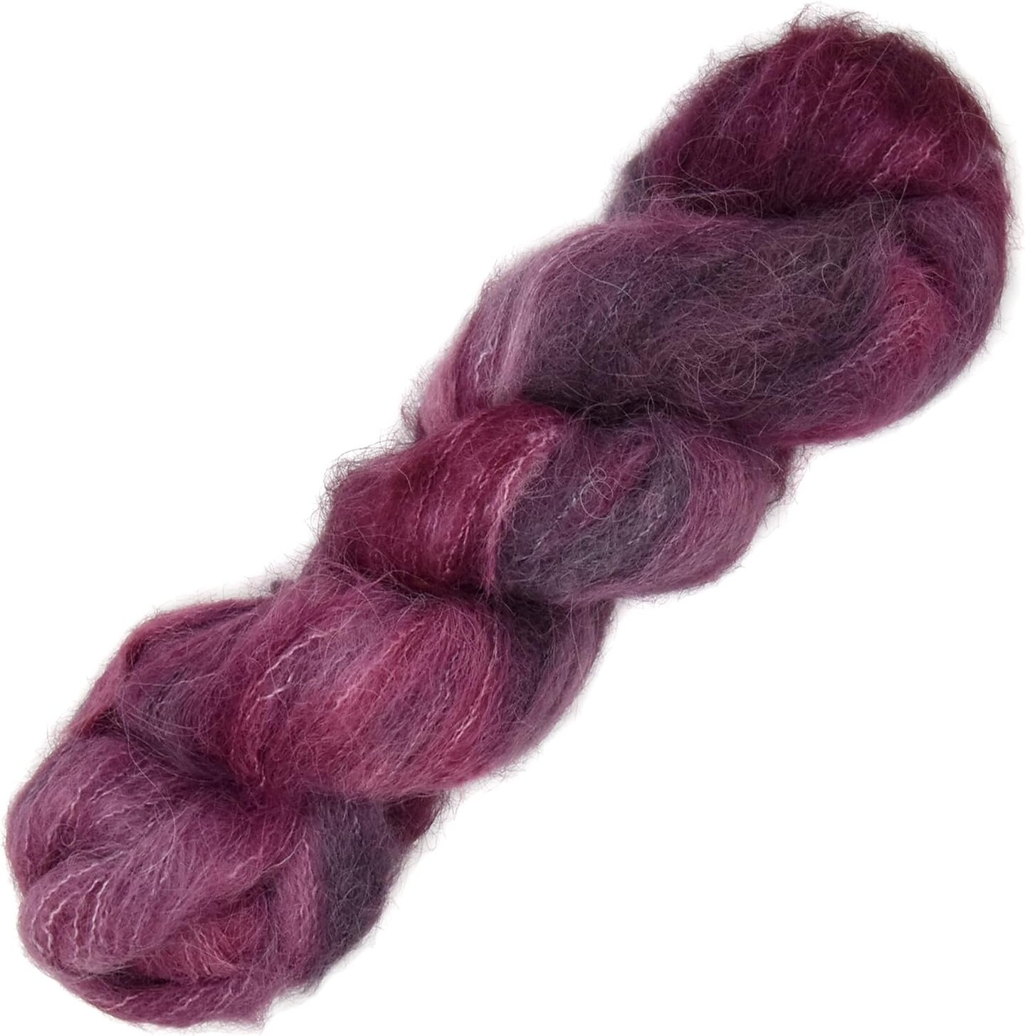 Suri Alpaca Wool Blend Single Ply Yarn, Purple, Light Poppy, Pistachio  Series, Chunky Yarn, Alpaca Yarn for Knitting, Crochet, Weaving 
