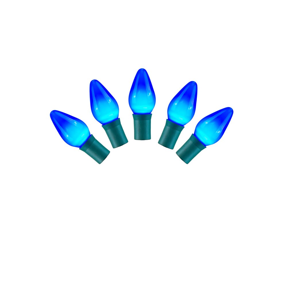 Vickerman 25Lt LED C7 Blue Ceramic Gw 8 in.Sp 16 ft.L