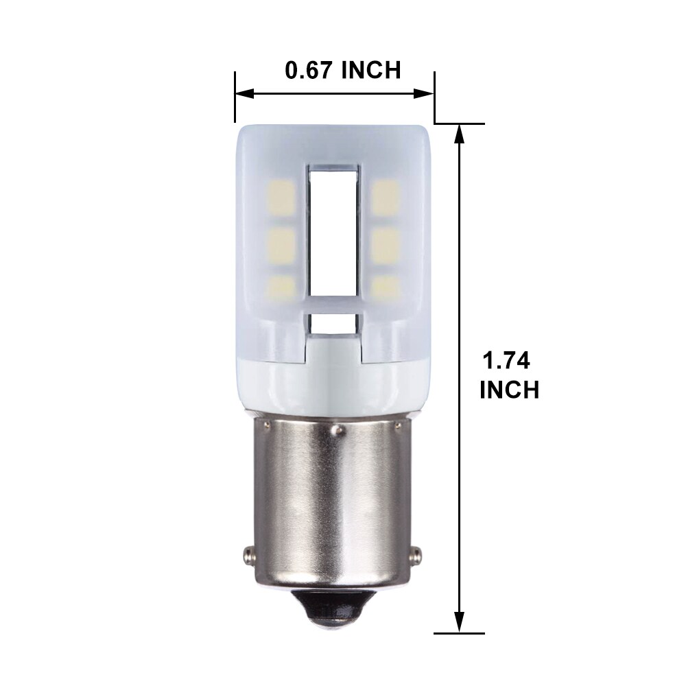 BulbAmerica 1156 LED 3W 300Lm DC 10-30V 4000K Cool White Bulb