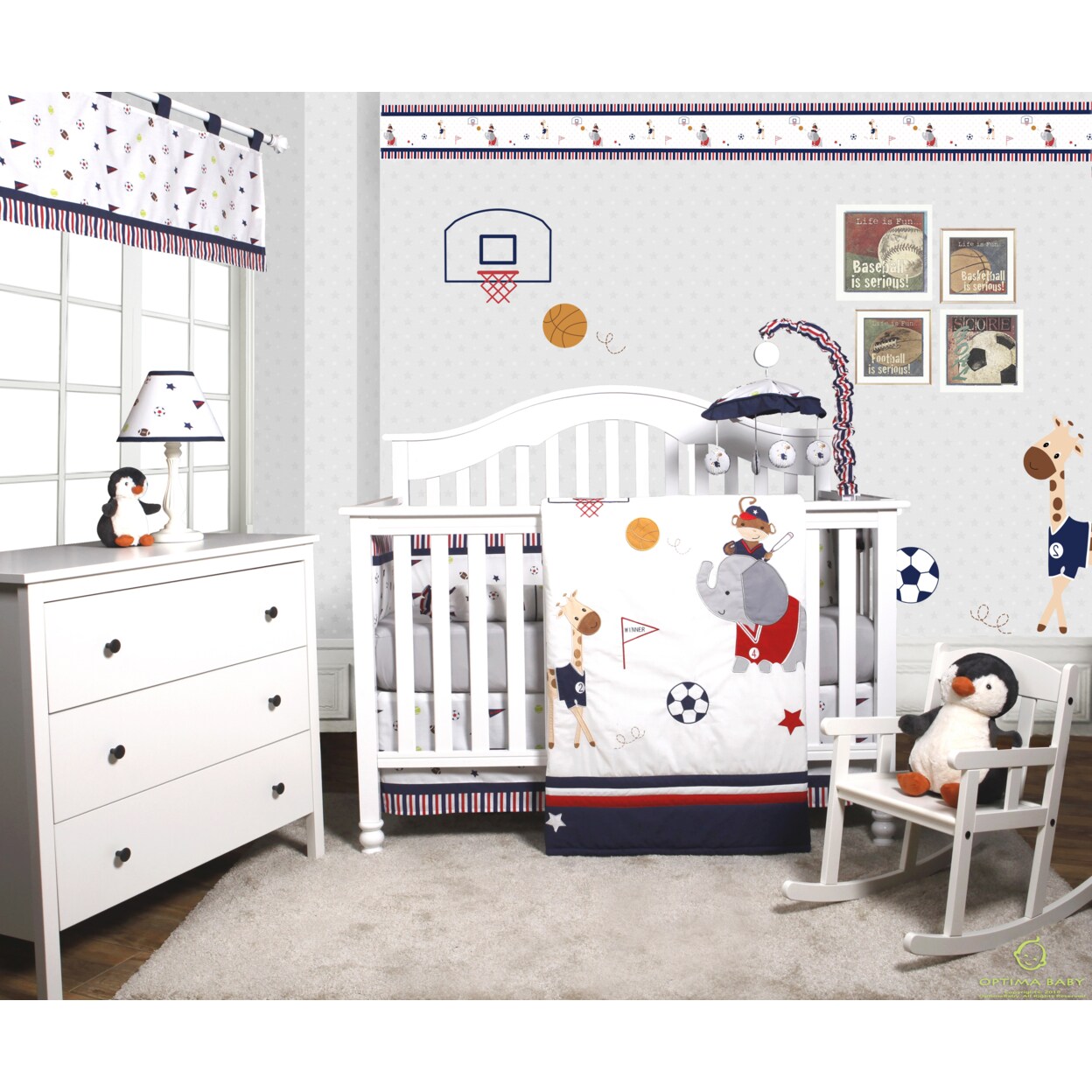 Football crib bedding hot sale