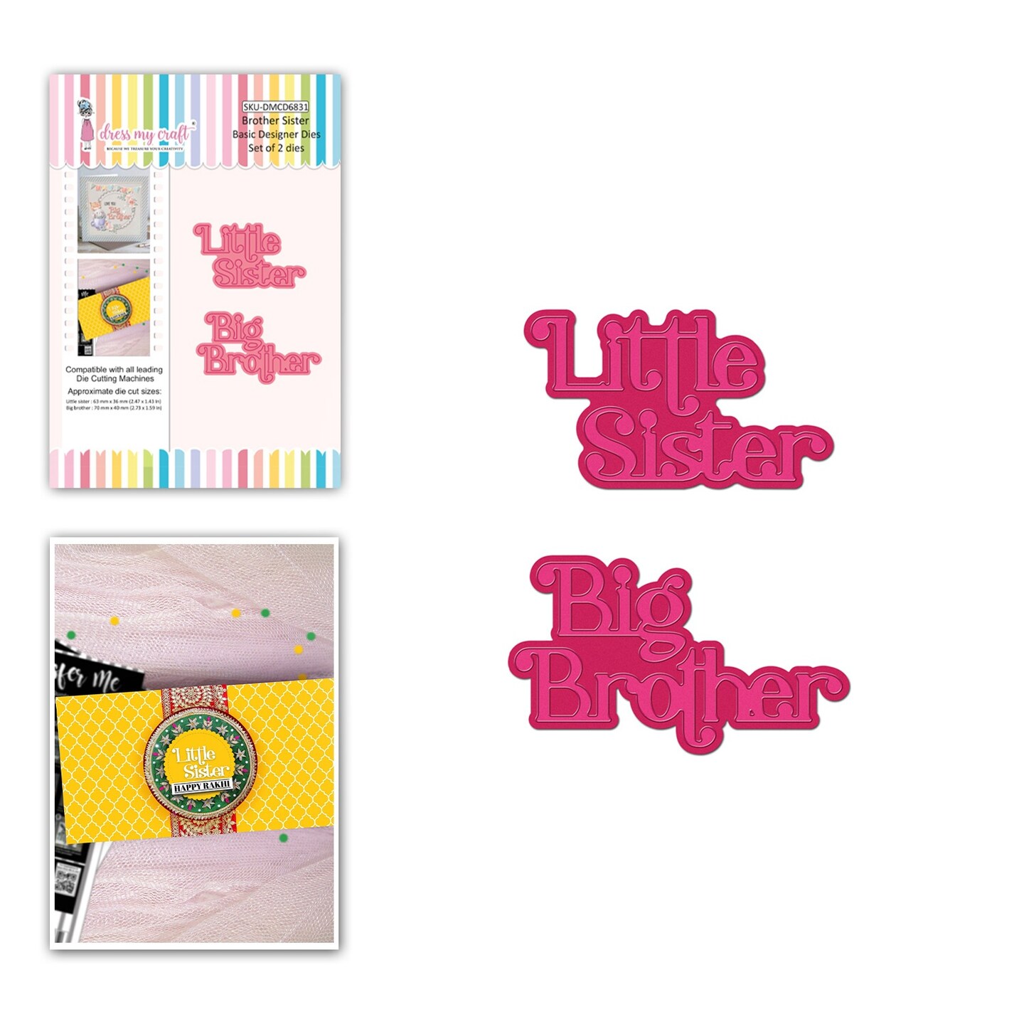 Dress My Craft Basic Designer Die-Brother Sister