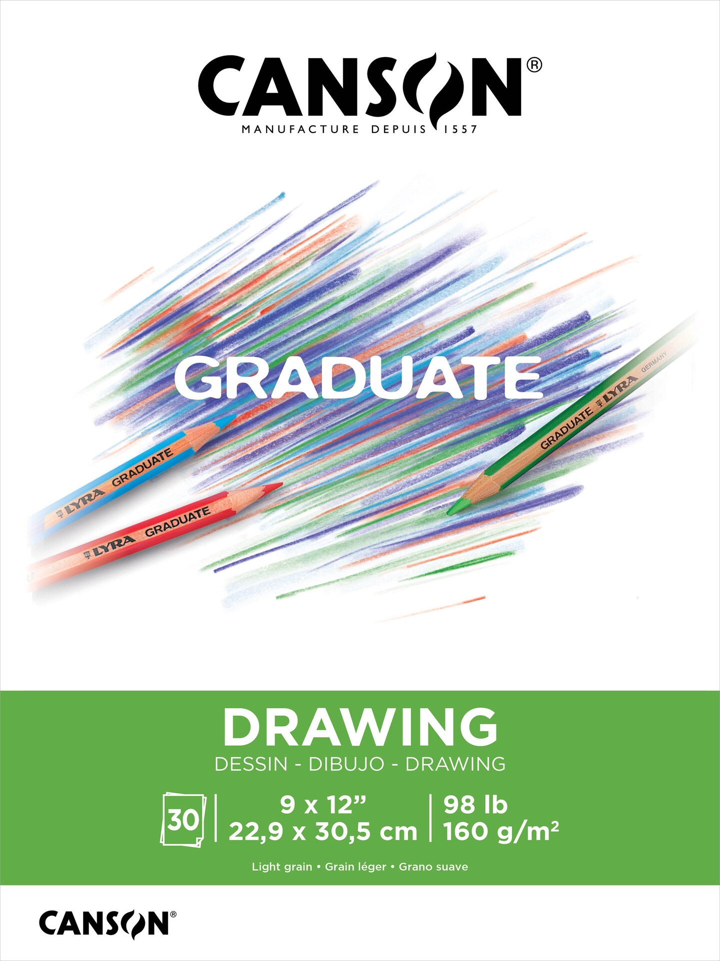 Canson Graduate 9x12 Drawing Paper Pad (30 Sheets) 