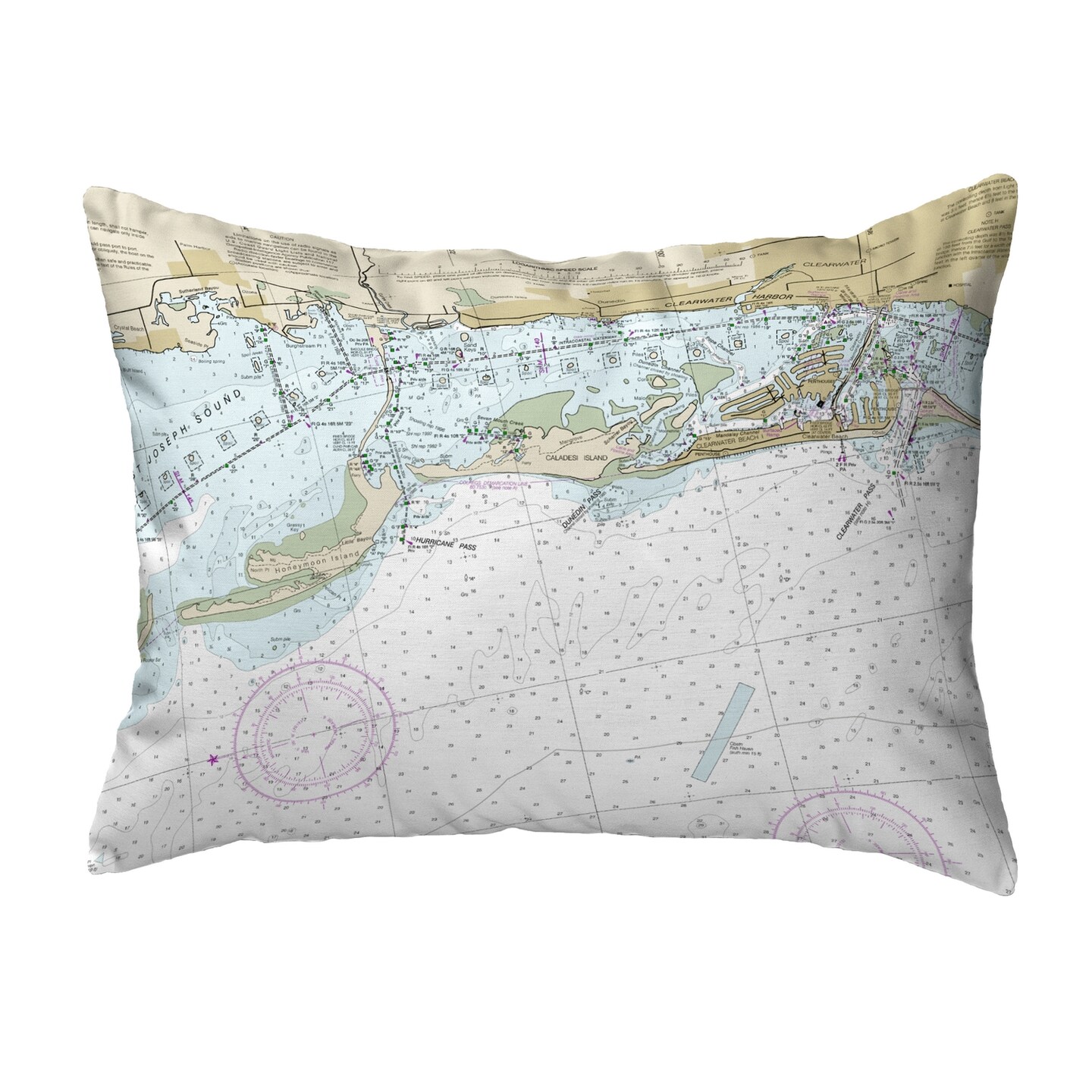 Betsy Drake Clearwater Harbor, Fl Nautical Map Noncorded Indoor Outdoor 