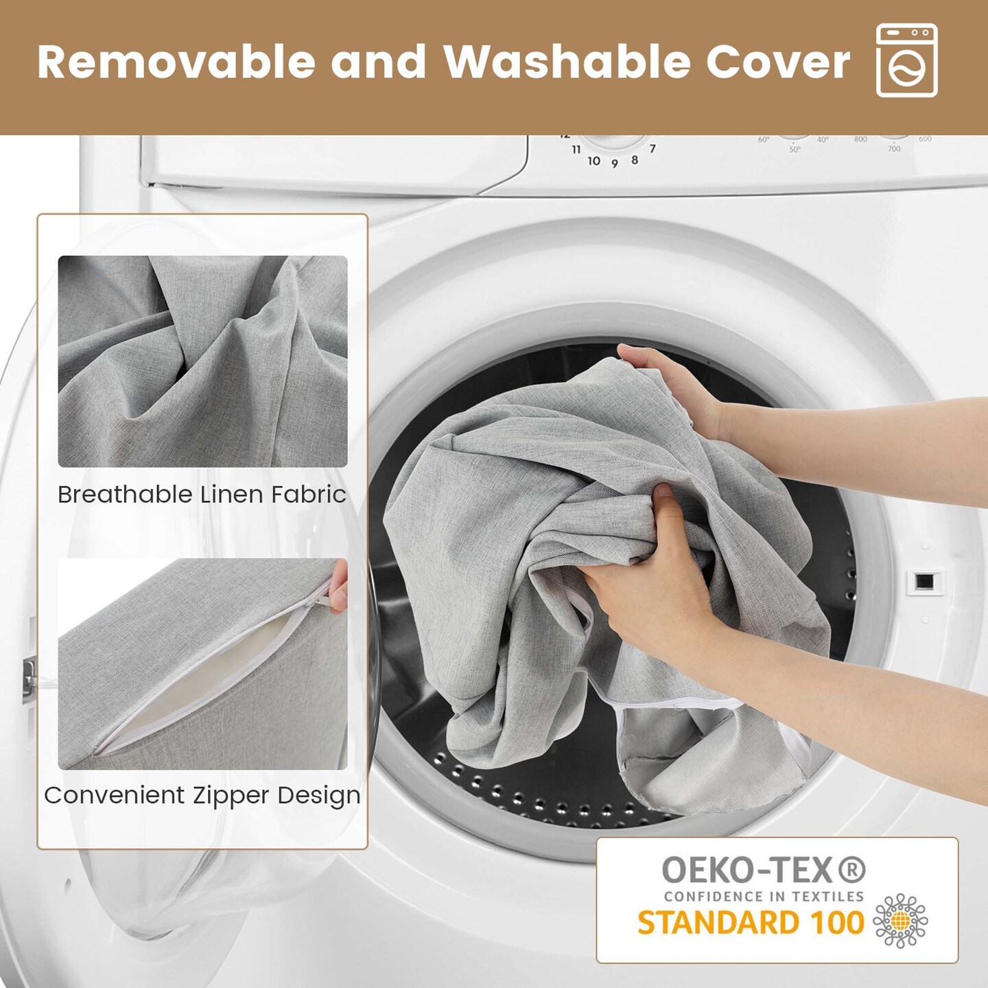 Costway 4-in-1 Convertible Folding Sofa Bed Floor Futon Sleeper Couch Chair Single Grey