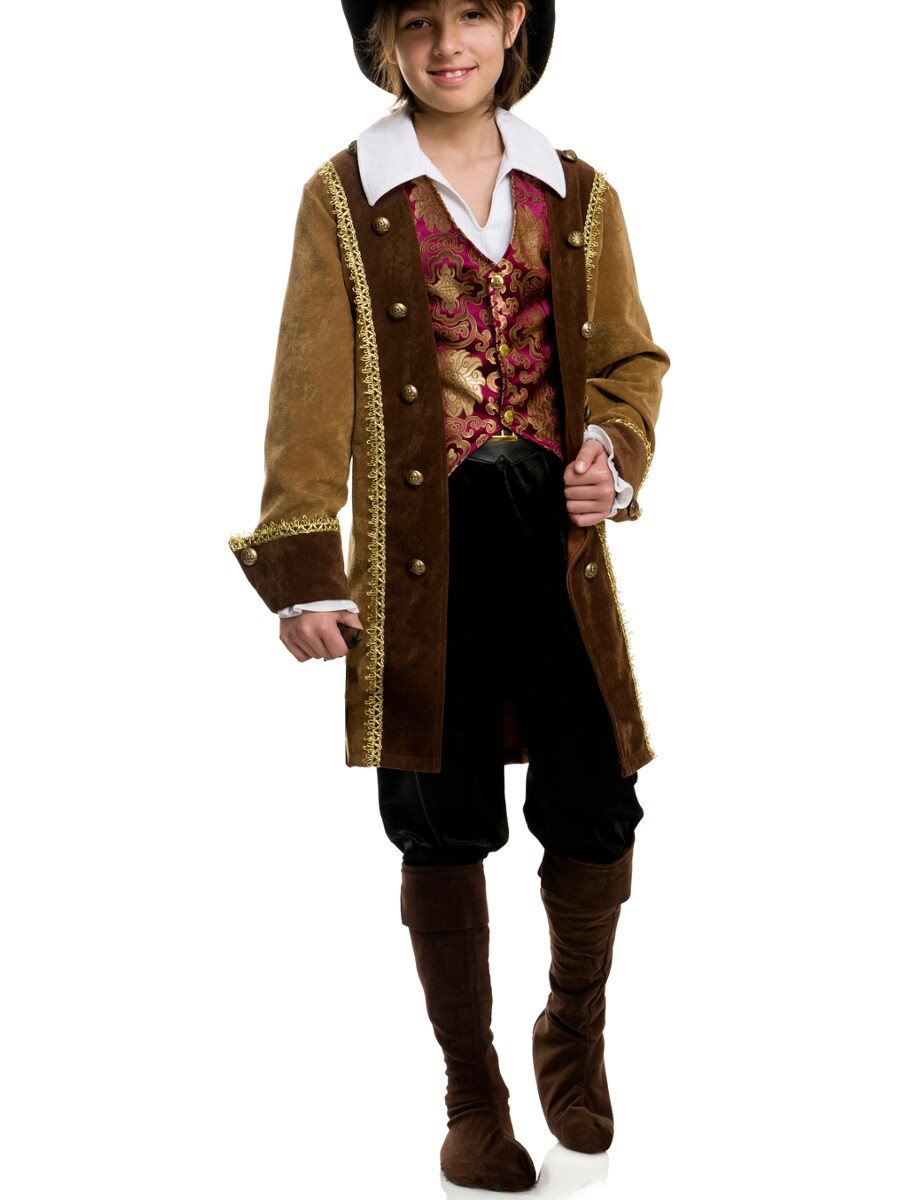 Childs Boys Deluxe Pirate Pete Jacket Shirt And Vest