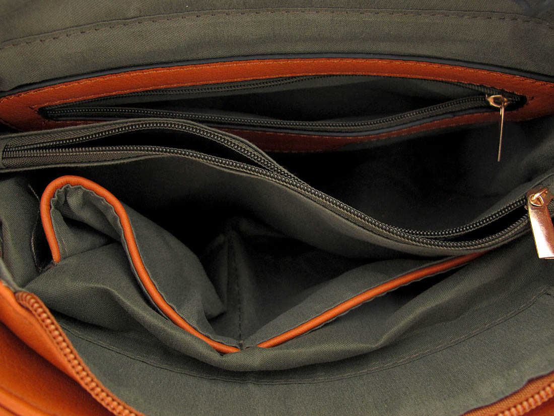 Studded Rhinestone Expandable Shoulder Bag w/Detachable Strap